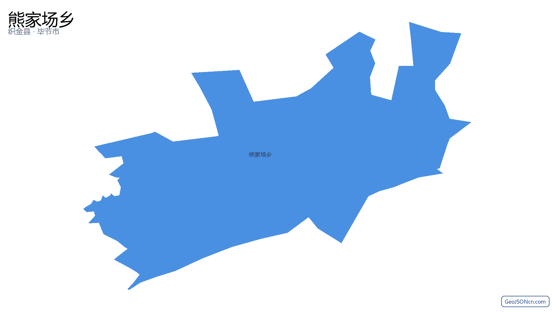 熊家场乡行政区划边界地图（织金县·毕节市）,提供GeoJSON、SHP矢量边界数据下载及高清地图大图(PNG/JPG) - GeoJSONcn.com