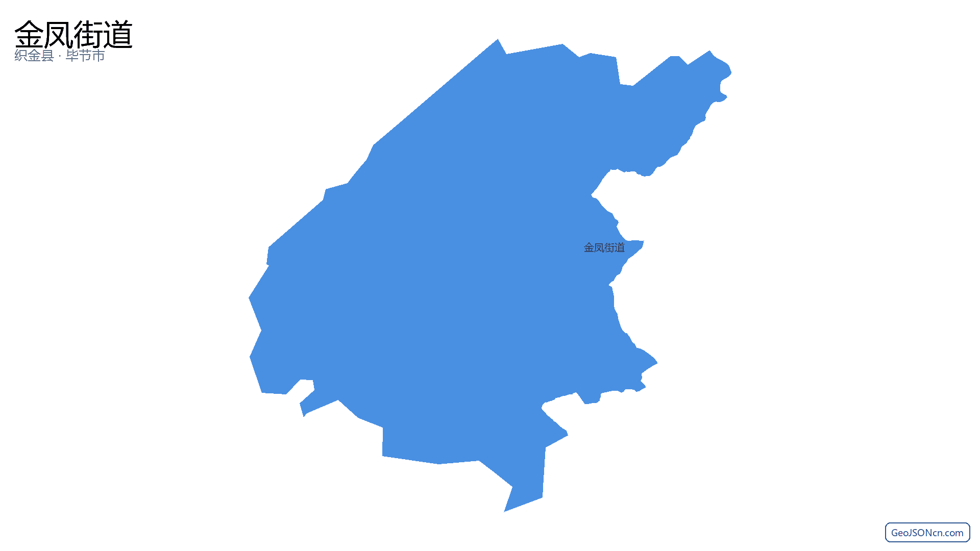 金凤街道行政区划边界地图（织金县·毕节市）,提供GeoJSON、SHP矢量边界数据下载及高清地图大图(PNG/JPG) - GeoJSONcn.com