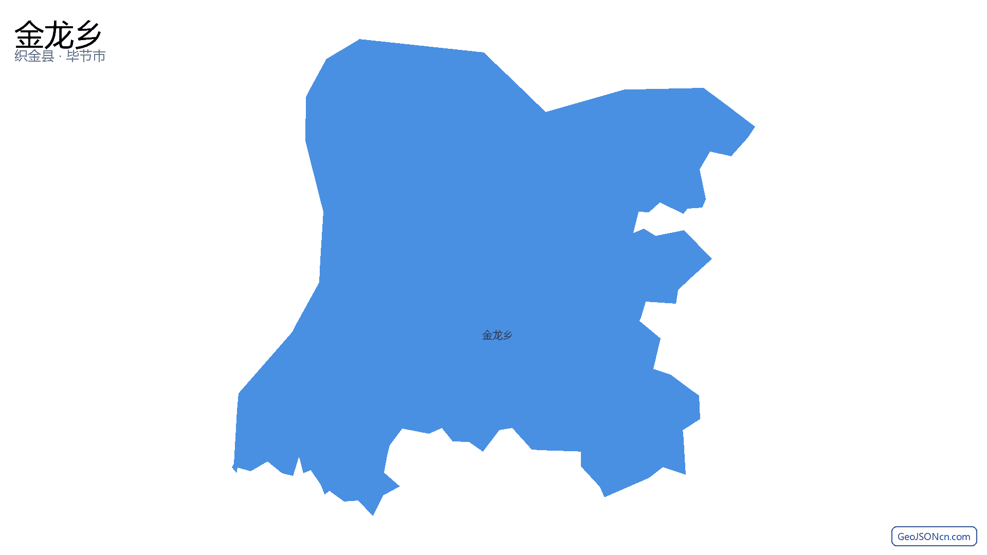 金龙乡行政区划边界地图（织金县·毕节市）,提供GeoJSON、SHP矢量边界数据下载及高清地图大图(PNG/JPG) - GeoJSONcn.com