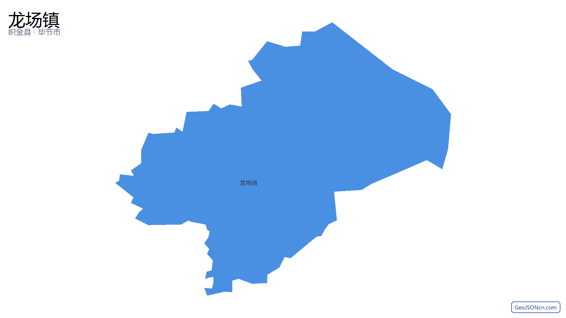 龙场镇行政区划边界地图（织金县·毕节市）,提供GeoJSON、SHP矢量边界数据下载及高清地图大图(PNG/JPG) - GeoJSONcn.com