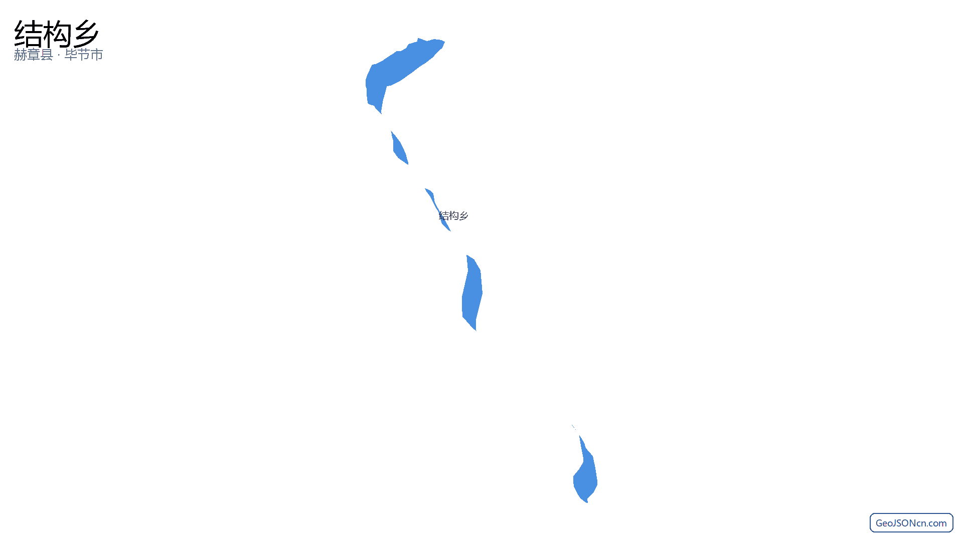 结构乡行政区划边界地图（赫章县·毕节市）,提供GeoJSON、SHP矢量边界数据下载及高清地图大图(PNG/JPG) - GeoJSONcn.com