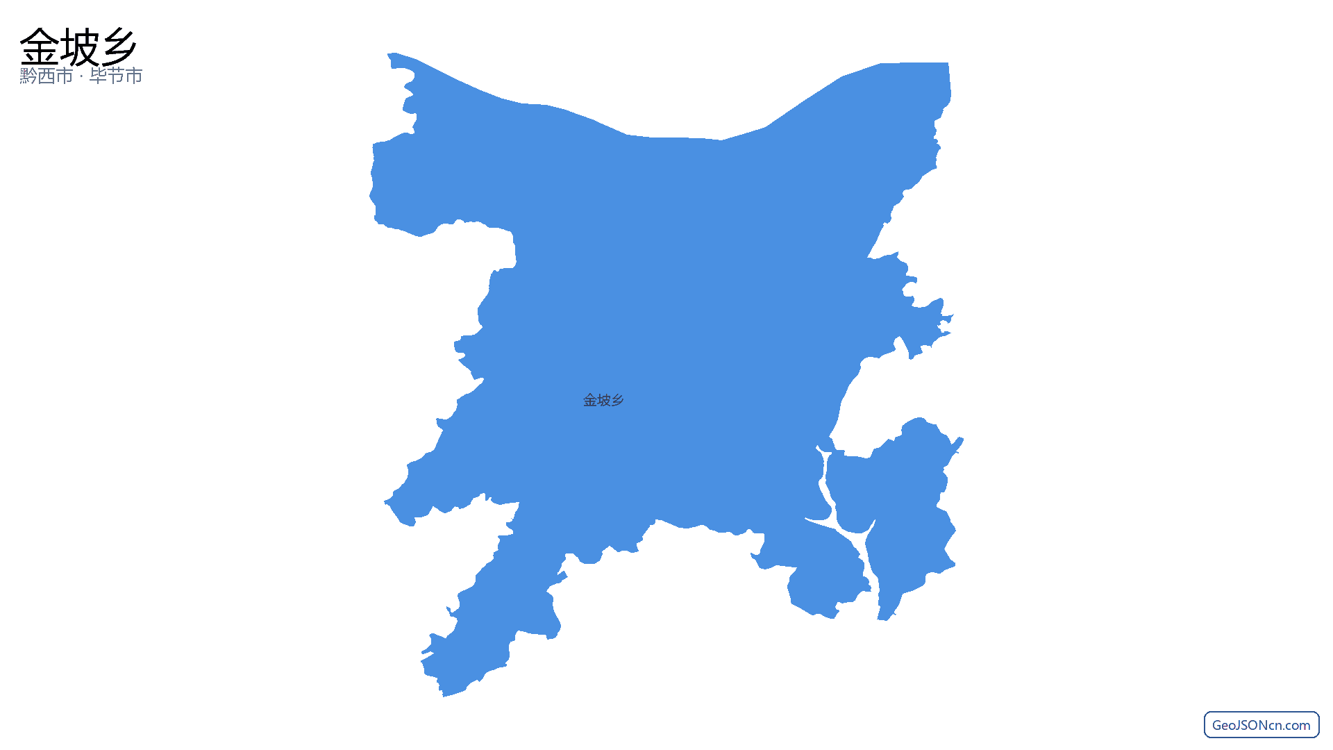 金坡乡行政区划边界地图（黔西市·毕节市）,提供GeoJSON、SHP矢量边界数据下载及高清地图大图(PNG/JPG) - GeoJSONcn.com