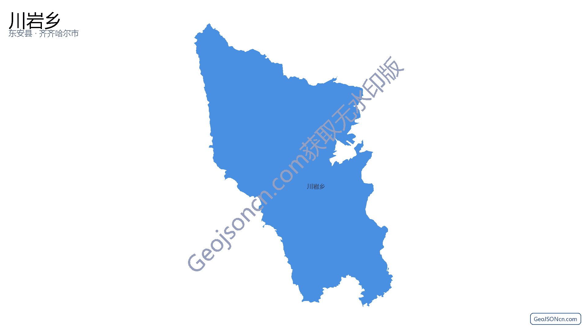 川岩乡行政区划边界地图(东安县·永州市),提供GeoJSON、SHP矢量边界数据下载及高清地图大图(PNG/JPG) - GeoJSONcn.com