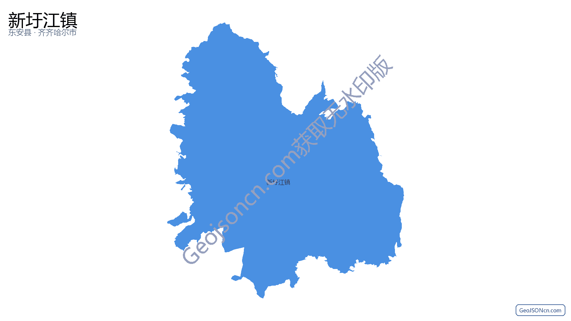 新圩江镇行政区划边界地图(东安县·永州市),提供GeoJSON、SHP矢量边界数据下载及高清地图大图(PNG/JPG) - GeoJSONcn.com