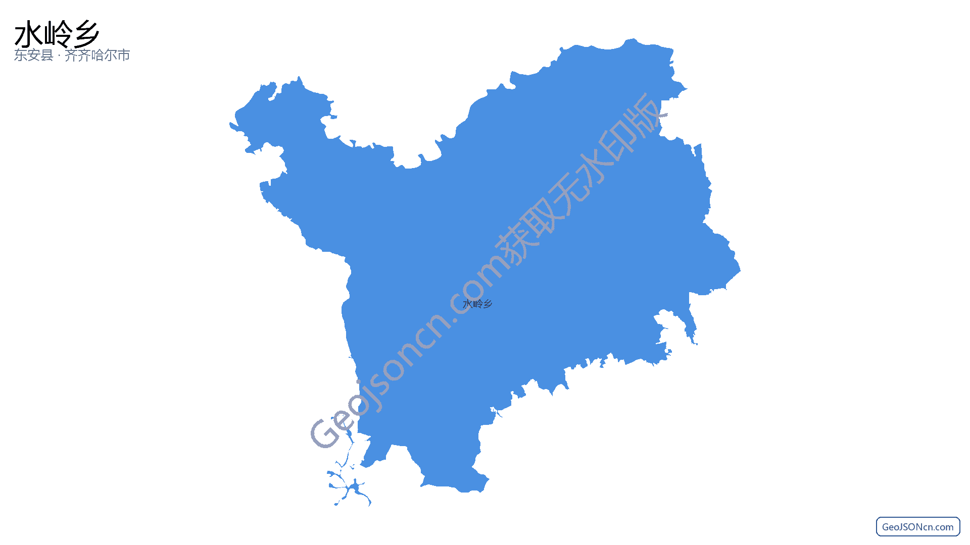 水岭乡行政区划边界地图(东安县·永州市),提供GeoJSON、SHP矢量边界数据下载及高清地图大图(PNG/JPG) - GeoJSONcn.com