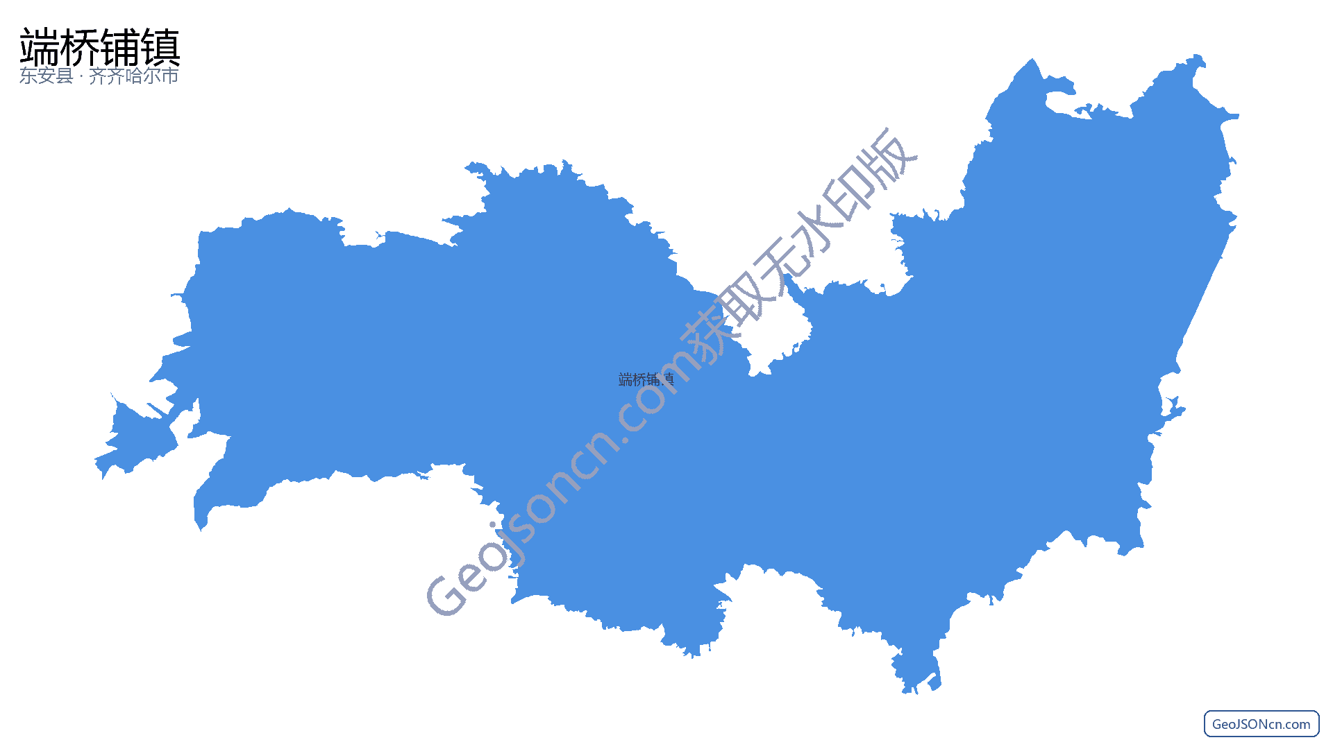 端桥铺镇行政区划边界地图（东安县·永州市）,提供GeoJSON、SHP矢量边界数据下载及高清地图大图(PNG/JPG) - GeoJSONcn.com