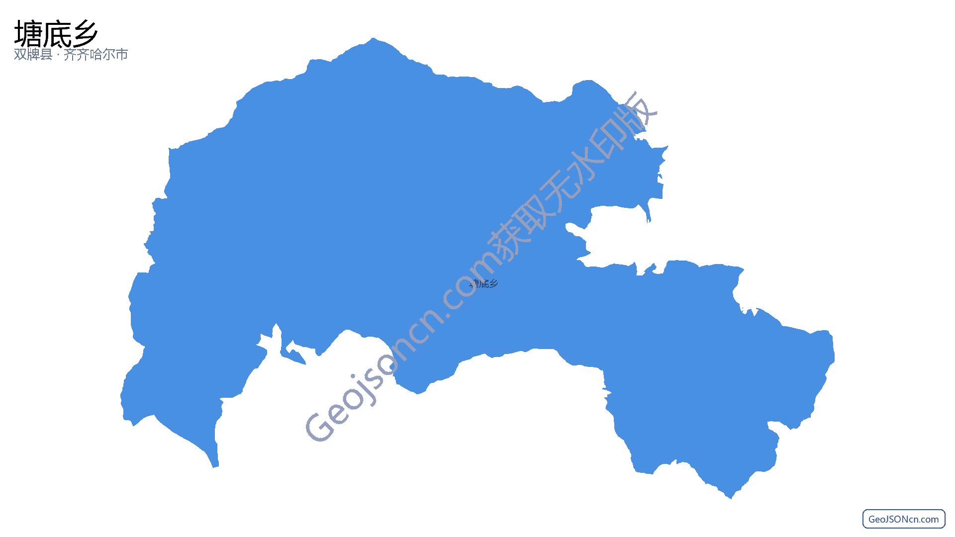 塘底乡行政区划边界地图(双牌县·永州市),提供GeoJSON、SHP矢量边界数据下载及高清地图大图(PNG/JPG) - GeoJSONcn.com