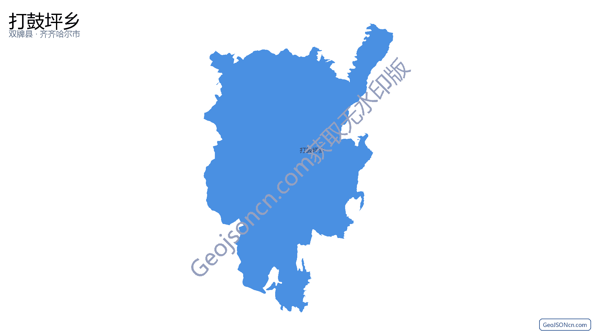 打鼓坪乡行政区划边界地图(双牌县·永州市),提供GeoJSON、SHP矢量边界数据下载及高清地图大图(PNG/JPG) - GeoJSONcn.com