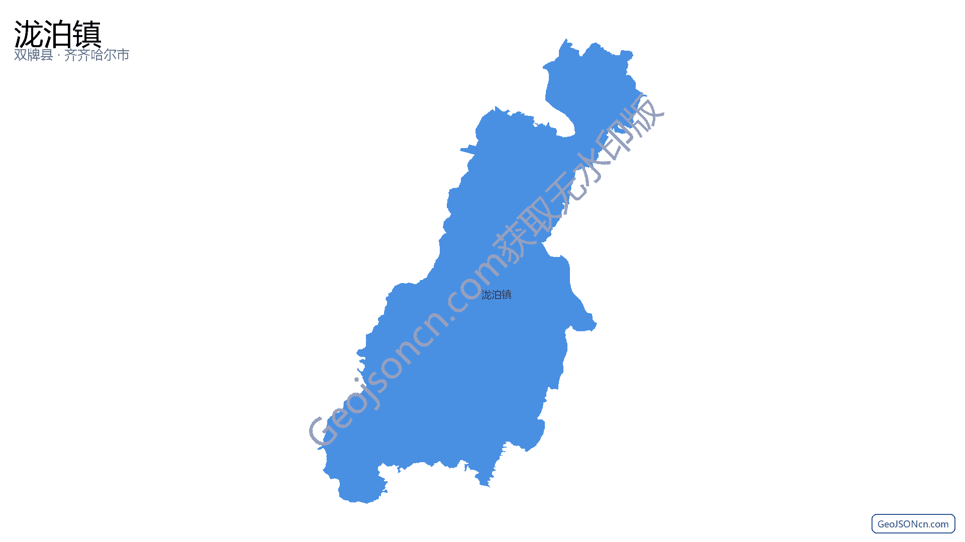 泷泊镇行政区划边界地图(双牌县·永州市),提供GeoJSON、SHP矢量边界数据下载及高清地图大图(PNG/JPG) - GeoJSONcn.com