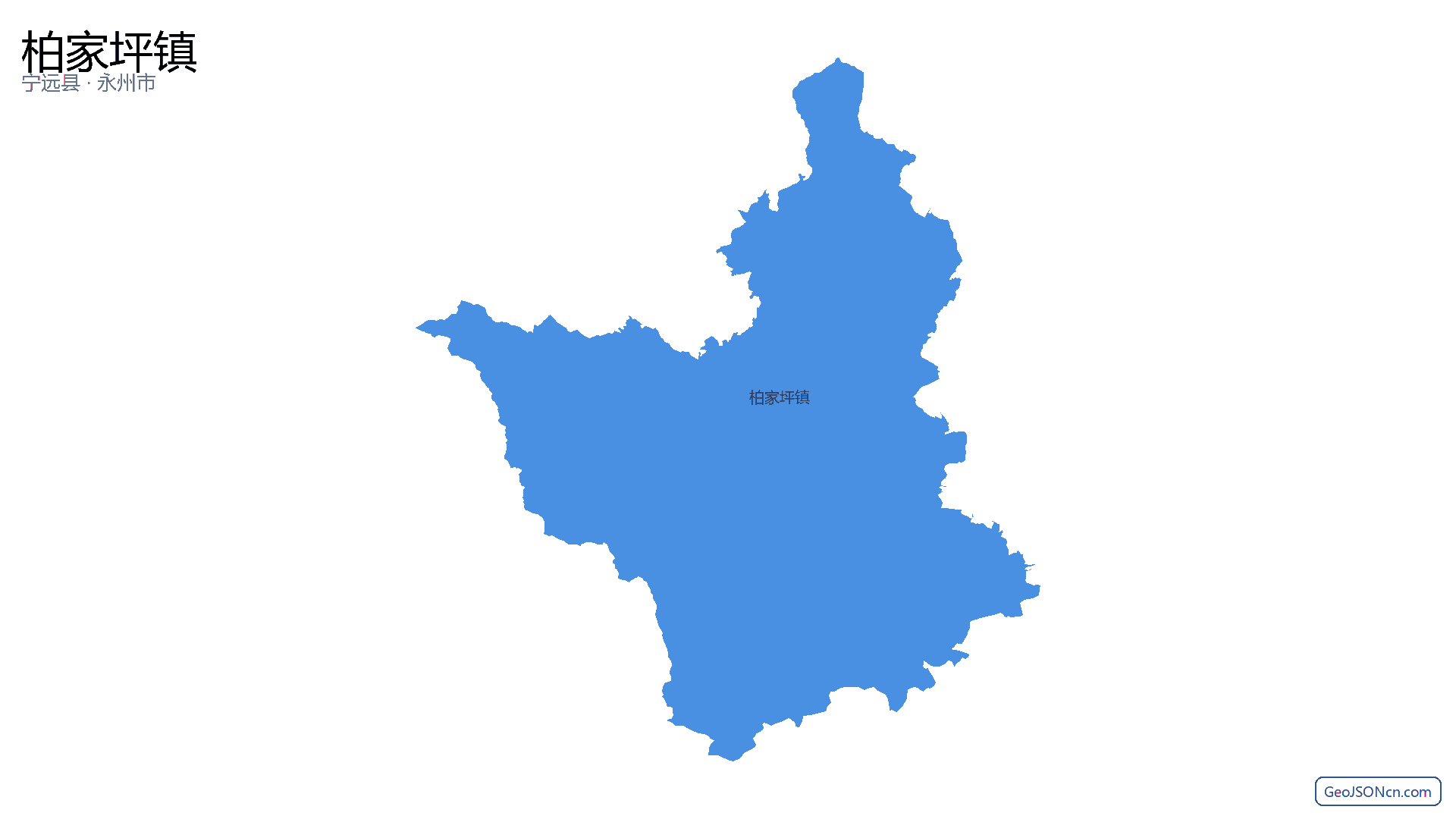 柏家坪镇行政区划边界地图(宁远县·永州市),提供GeoJSON、SHP矢量边界数据下载及高清地图大图(PNG/JPG) - GeoJSONcn.com