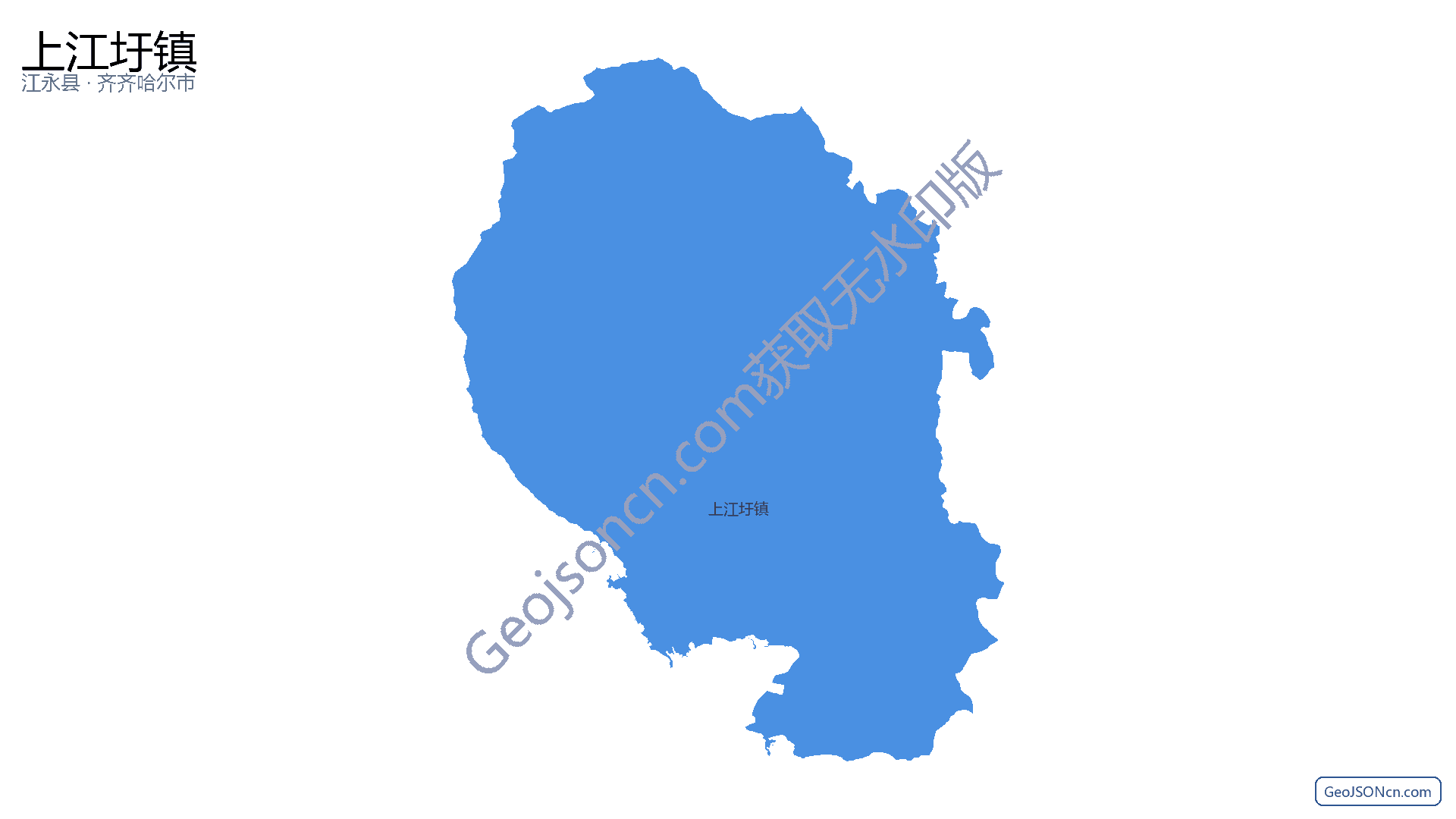 上江圩镇行政区划边界地图(江永县·永州市),提供GeoJSON、SHP矢量边界数据下载及高清地图大图(PNG/JPG) - GeoJSONcn.com