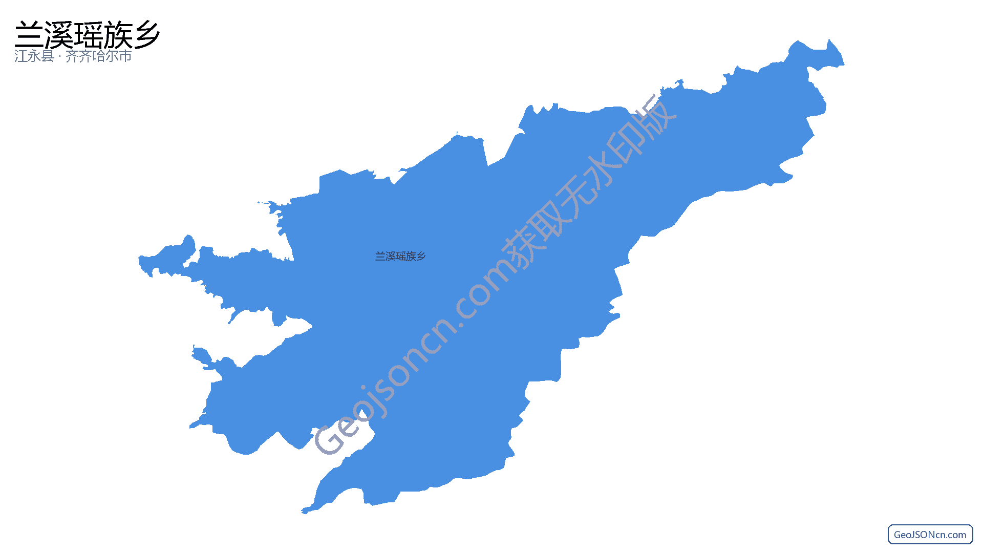 兰溪瑶族乡行政区划边界地图(江永县·永州市),提供GeoJSON、SHP矢量边界数据下载及高清地图大图(PNG/JPG) - GeoJSONcn.com