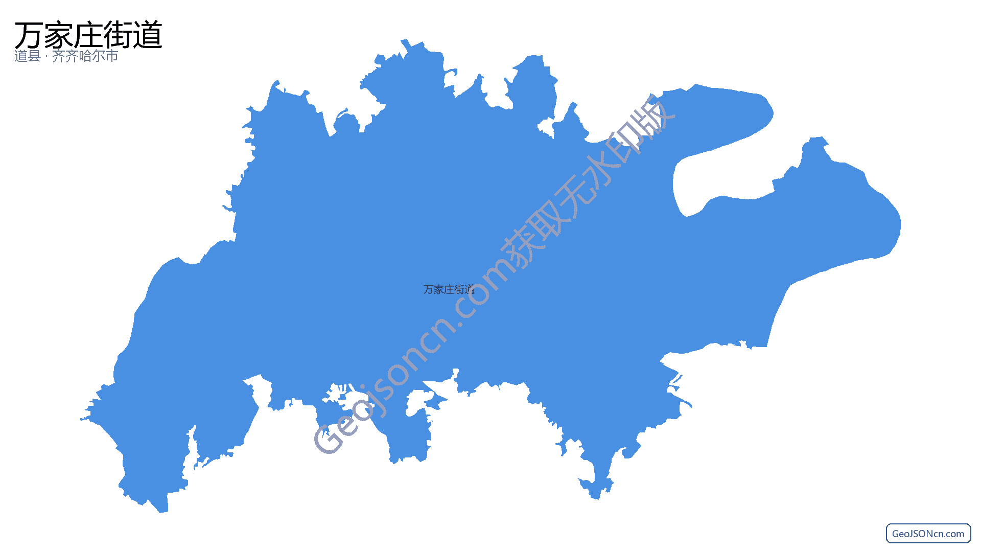 万家庄街道行政区划边界地图(道县·永州市),提供GeoJSON、SHP矢量边界数据下载及高清地图大图(PNG/JPG) - GeoJSONcn.com