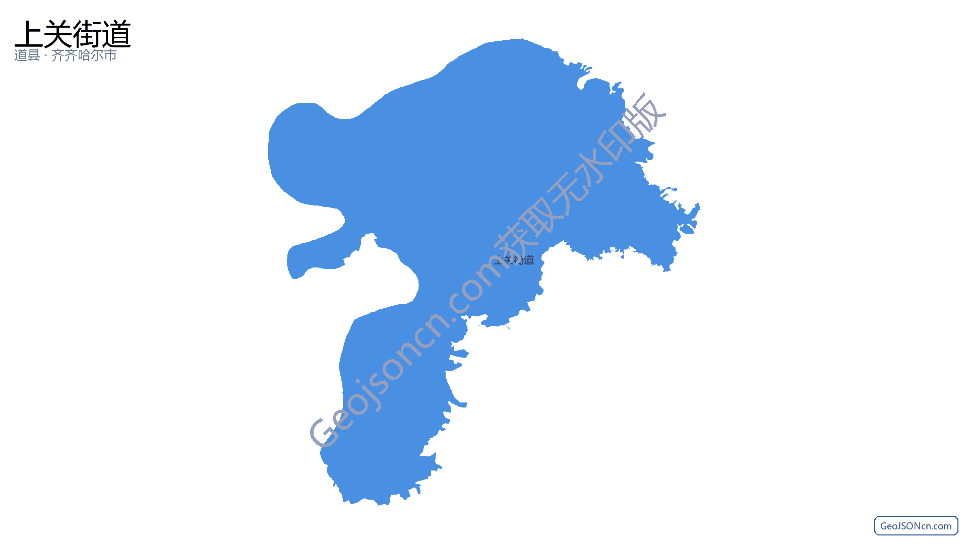 上关街道行政区划边界地图（道县·永州市）,提供GeoJSON、SHP矢量边界数据下载及高清地图大图(PNG/JPG) - GeoJSONcn.com