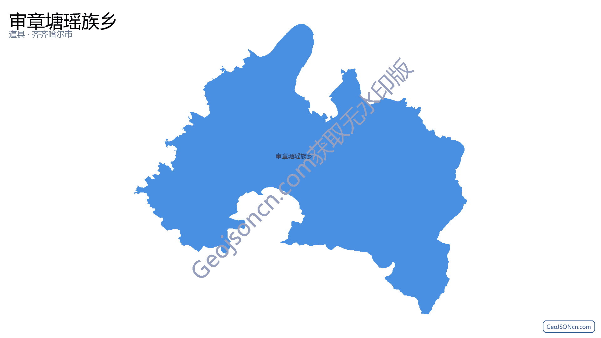 审章塘瑶族乡行政区划边界地图(道县·永州市),提供GeoJSON、SHP矢量边界数据下载及高清地图大图(PNG/JPG) - GeoJSONcn.com
