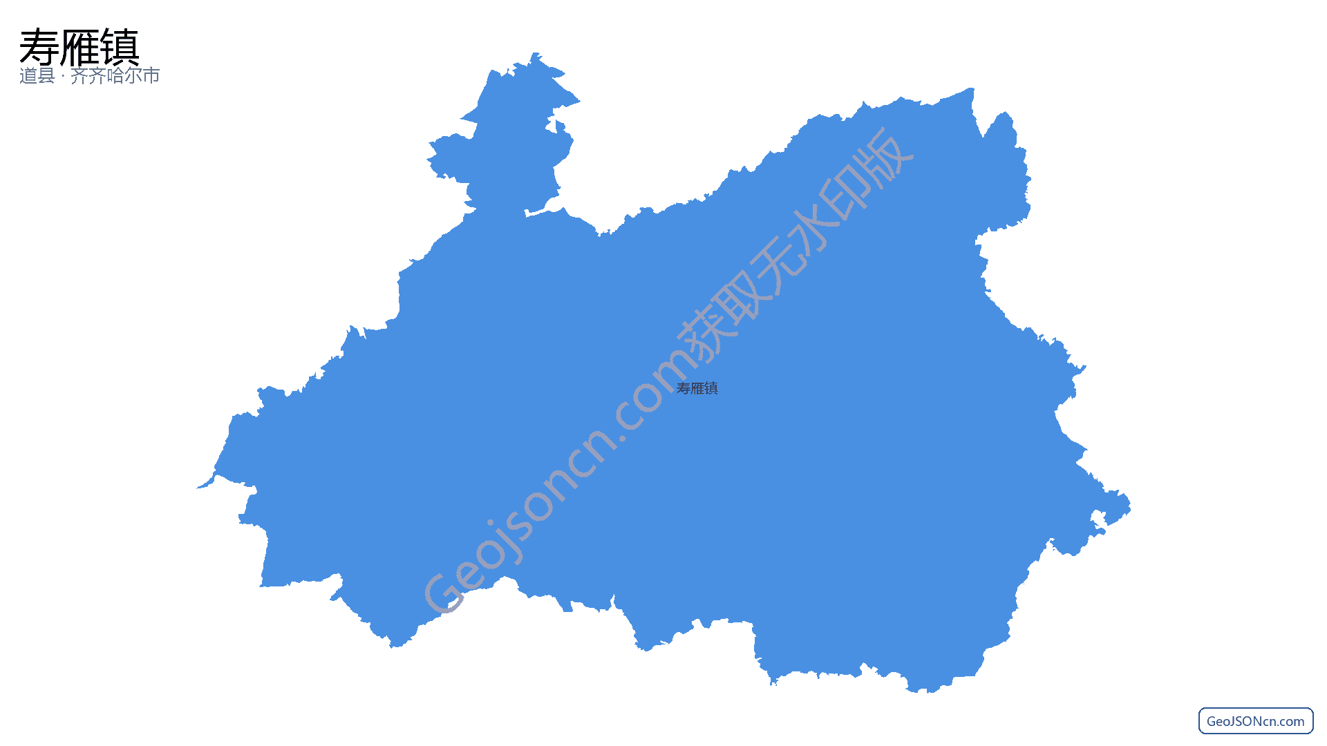 寿雁镇行政区划边界地图（道县·永州市）,提供GeoJSON、SHP矢量边界数据下载及高清地图大图(PNG/JPG) - GeoJSONcn.com