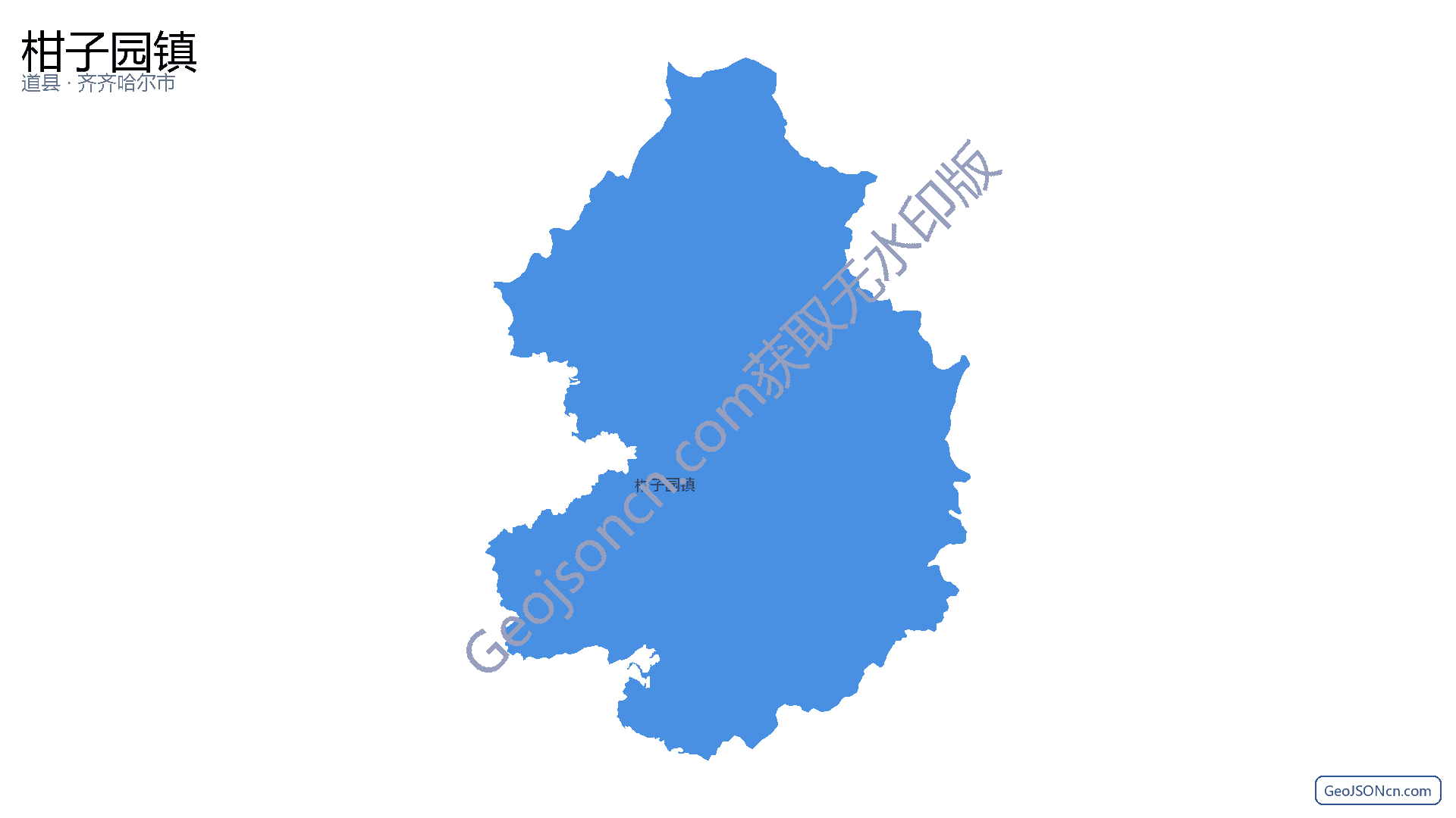 柑子园镇行政区划边界地图(道县·永州市),提供GeoJSON、SHP矢量边界数据下载及高清地图大图(PNG/JPG) - GeoJSONcn.com