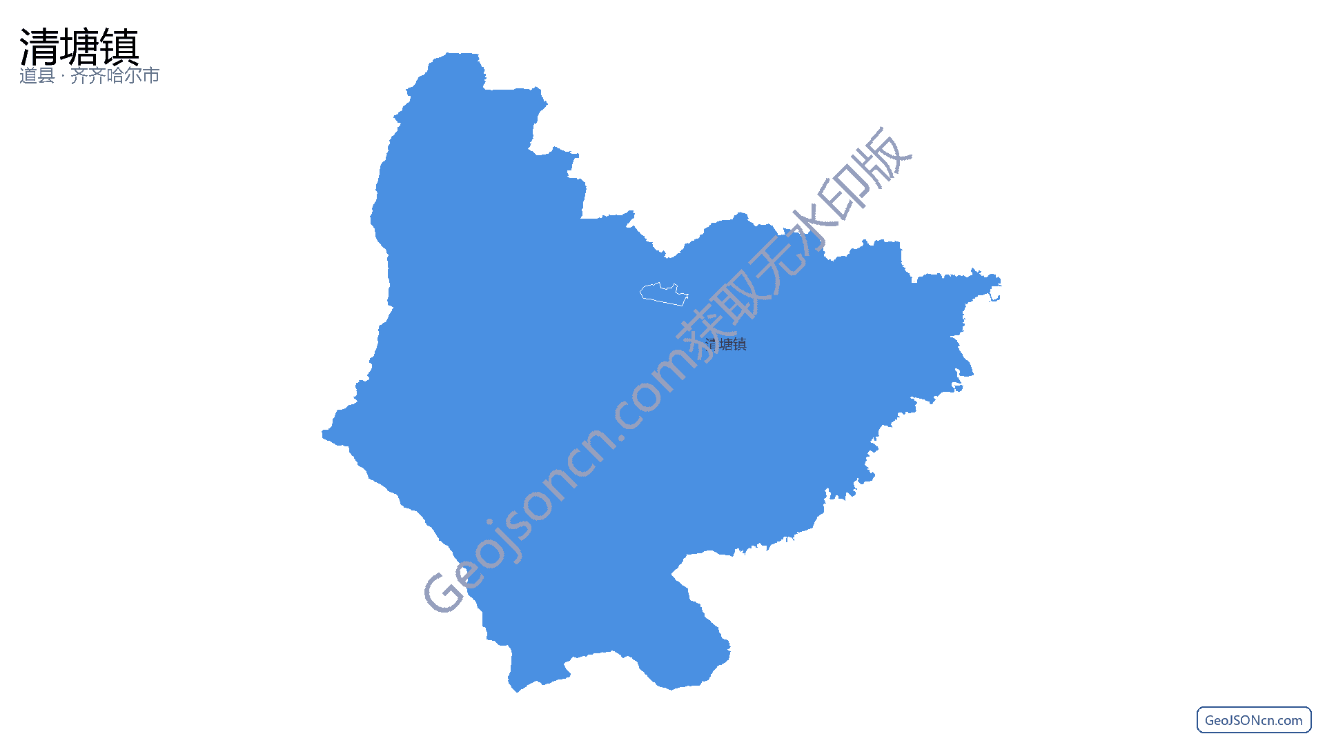 清塘镇行政区划边界地图(道县·永州市),提供GeoJSON、SHP矢量边界数据下载及高清地图大图(PNG/JPG) - GeoJSONcn.com