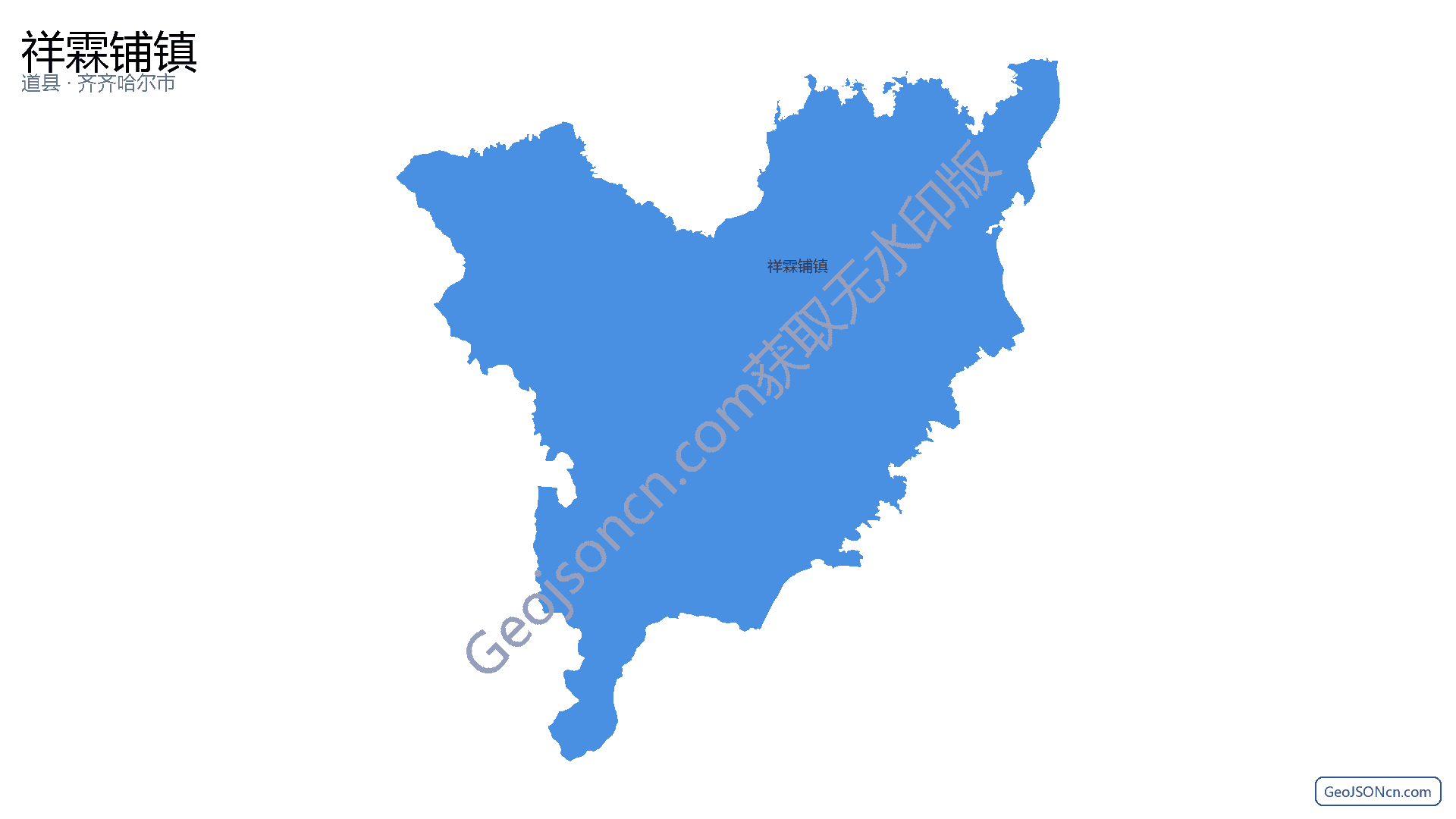 祥霖铺镇行政区划边界地图(道县·永州市),提供GeoJSON、SHP矢量边界数据下载及高清地图大图(PNG/JPG) - GeoJSONcn.com