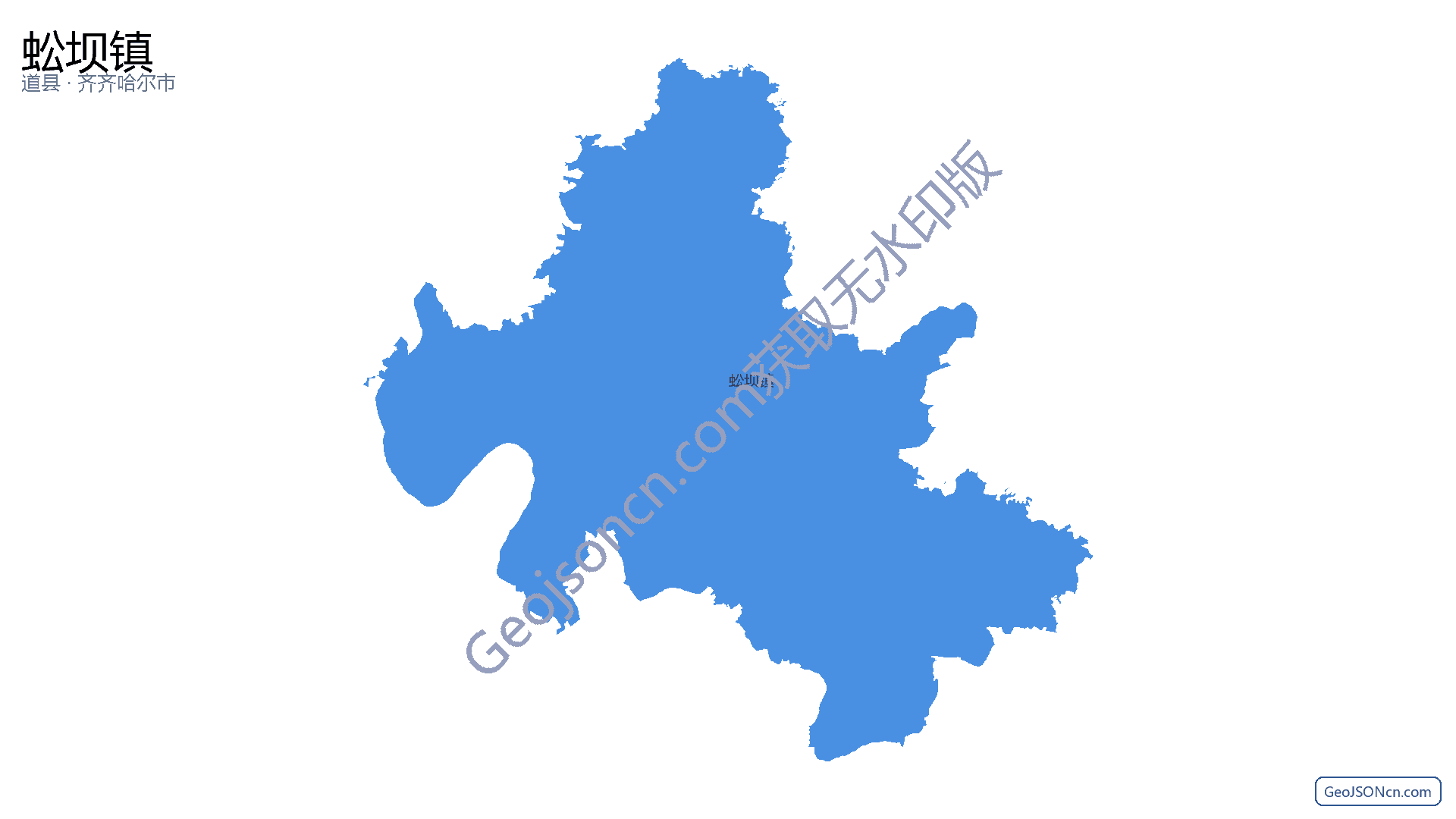 蚣坝镇行政区划边界地图(道县·永州市),提供GeoJSON、SHP矢量边界数据下载及高清地图大图(PNG/JPG) - GeoJSONcn.com