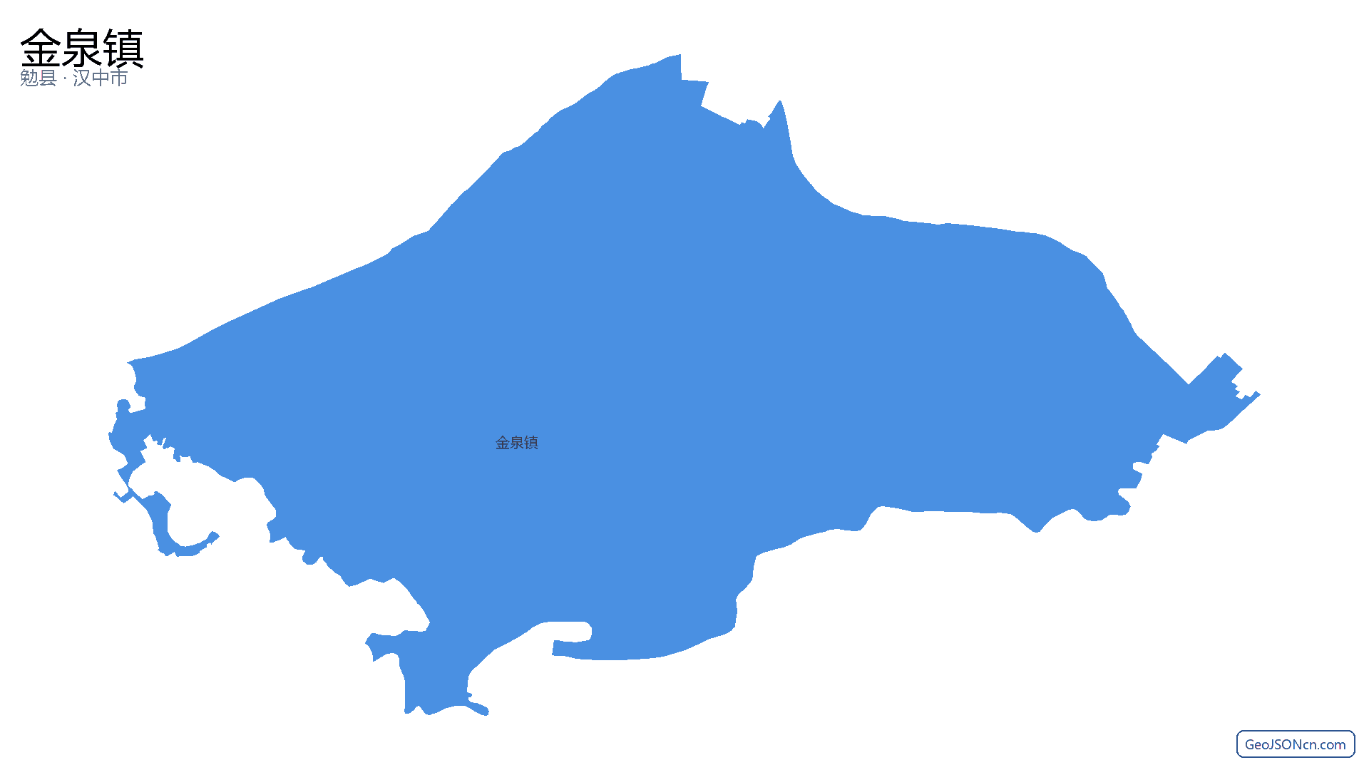 金泉镇行政区划边界地图(勉县·汉中市),提供GeoJSON、SHP矢量边界数据下载及高清地图大图(PNG/JPG) - GeoJSONcn.com