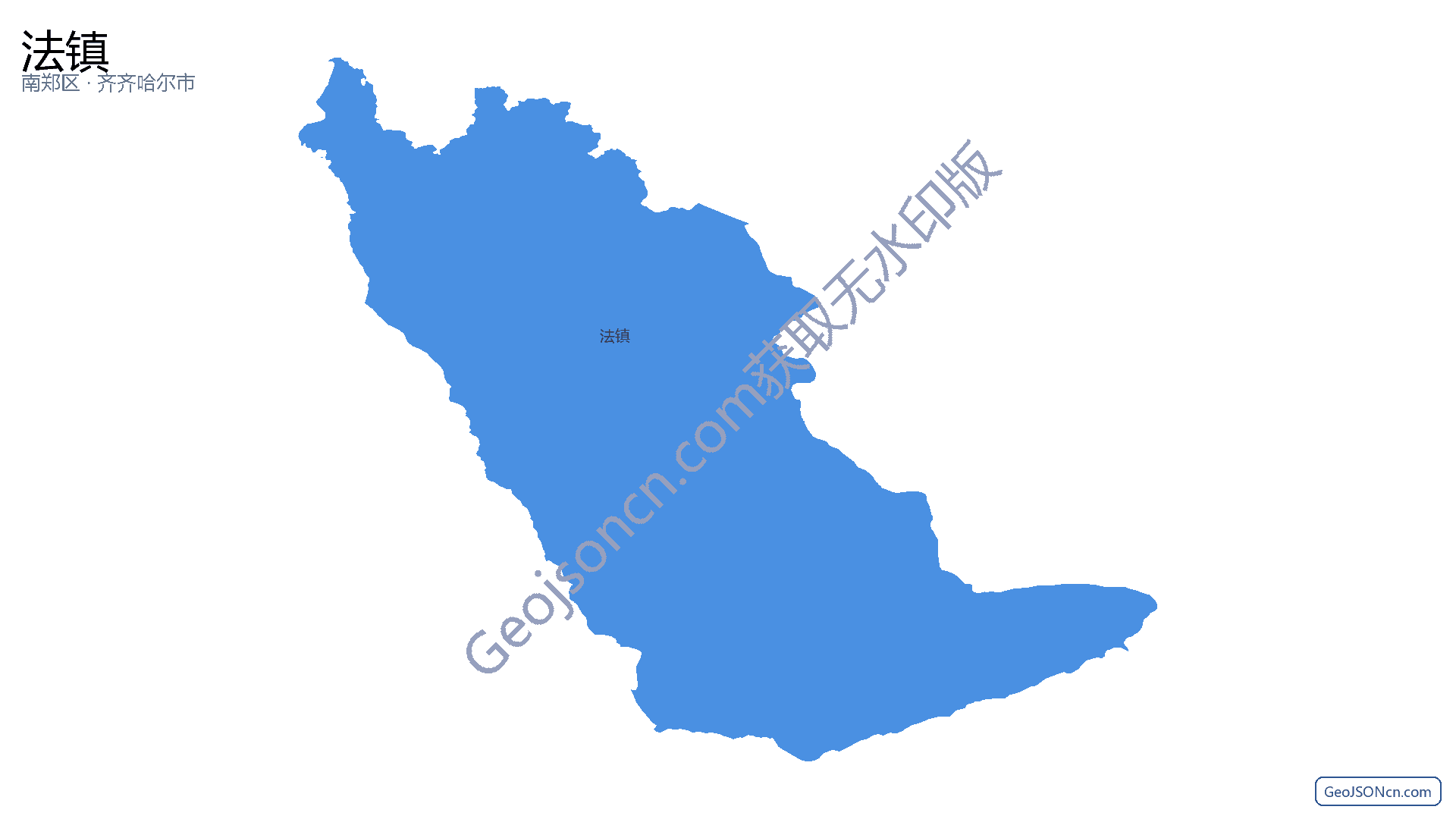 法镇行政区划边界地图（南郑区·汉中市）,提供GeoJSON、SHP矢量边界数据下载及高清地图大图(PNG/JPG) - GeoJSONcn.com