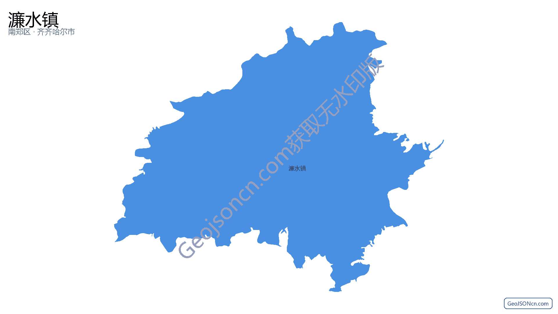濂水镇行政区划边界地图(南郑区·汉中市),提供GeoJSON、SHP矢量边界数据下载及高清地图大图(PNG/JPG) - GeoJSONcn.com