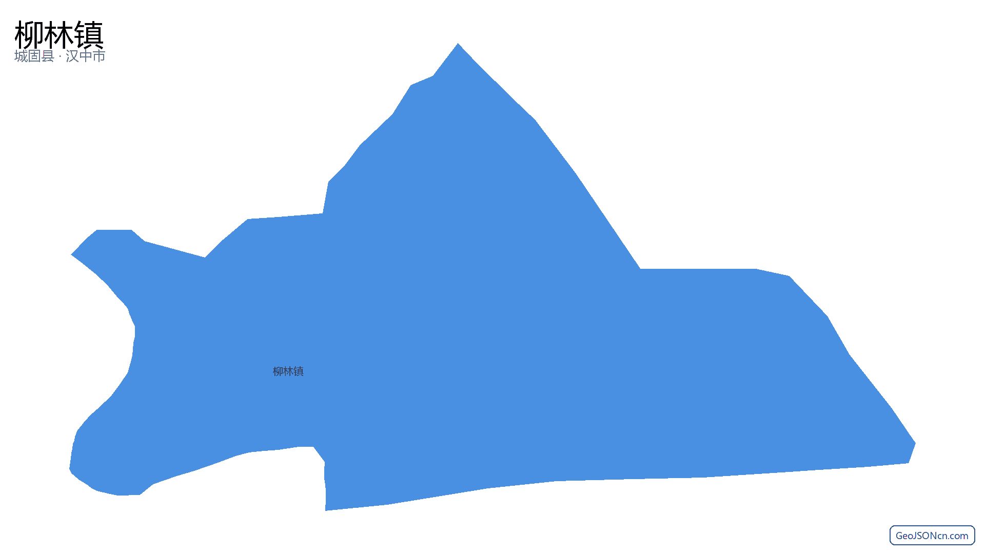 柳林镇行政区划边界地图(城固县·汉中市),提供GeoJSON、SHP矢量边界数据下载及高清地图大图(PNG/JPG) - GeoJSONcn.com