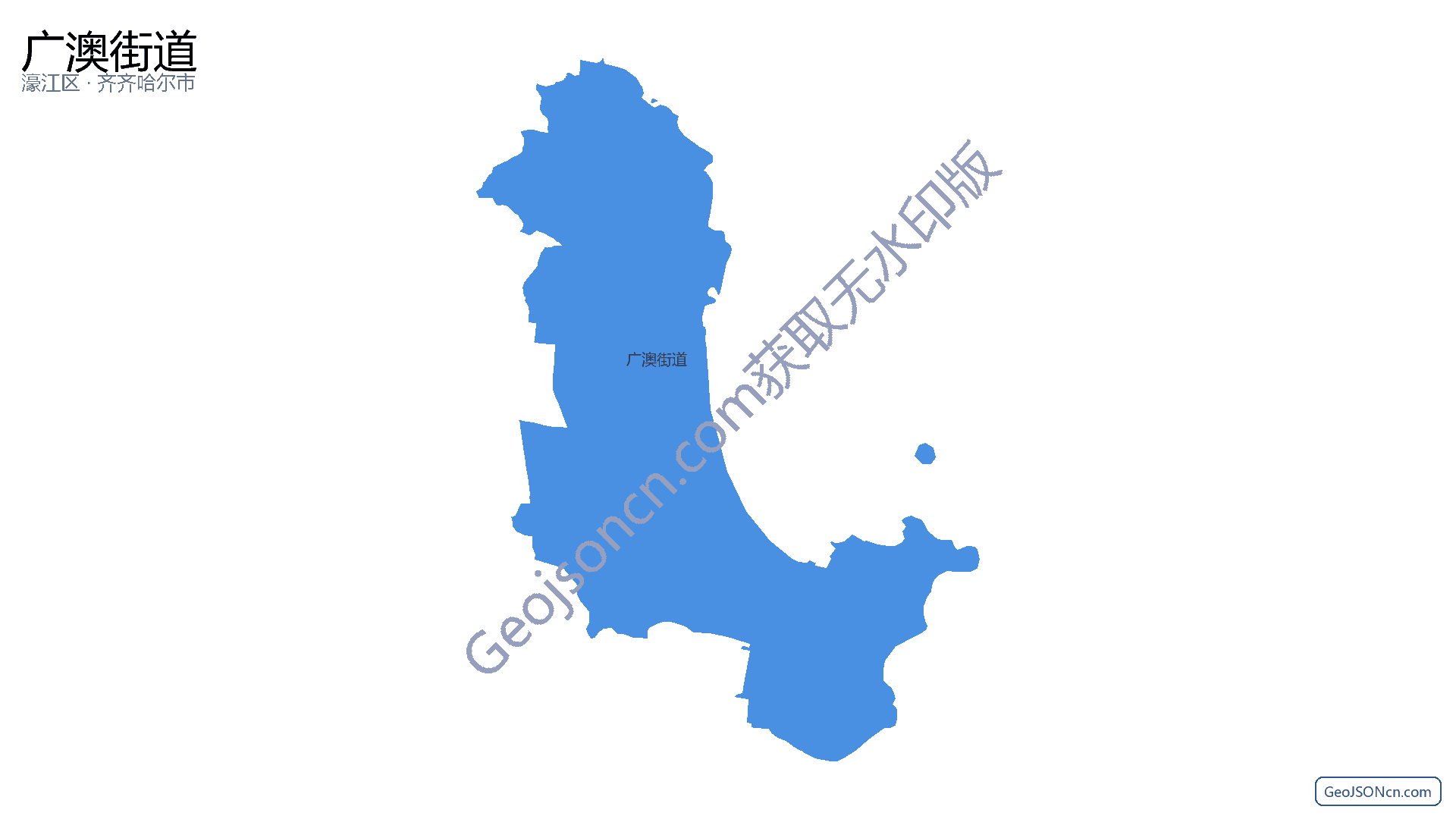 广澳街道行政区划边界地图（濠江区·汕头市）,提供GeoJSON、SHP矢量边界数据下载及高清地图大图(PNG/JPG) - GeoJSONcn.com