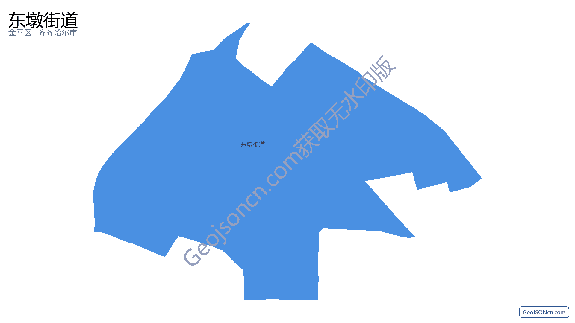 东墩街道行政区划边界地图（金平区·汕头市）,提供GeoJSON、SHP矢量边界数据下载及高清地图大图(PNG/JPG) - GeoJSONcn.com