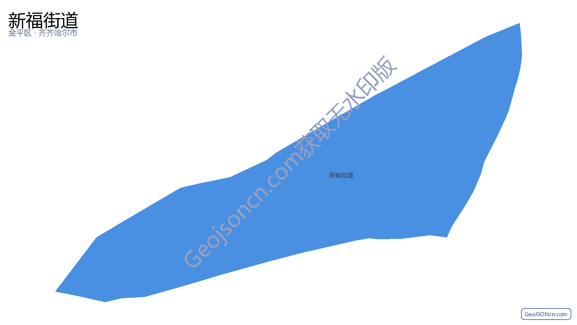 新福街道行政区划边界地图（金平区·汕头市）,提供GeoJSON、SHP矢量边界数据下载及高清地图大图(PNG/JPG) - GeoJSONcn.com