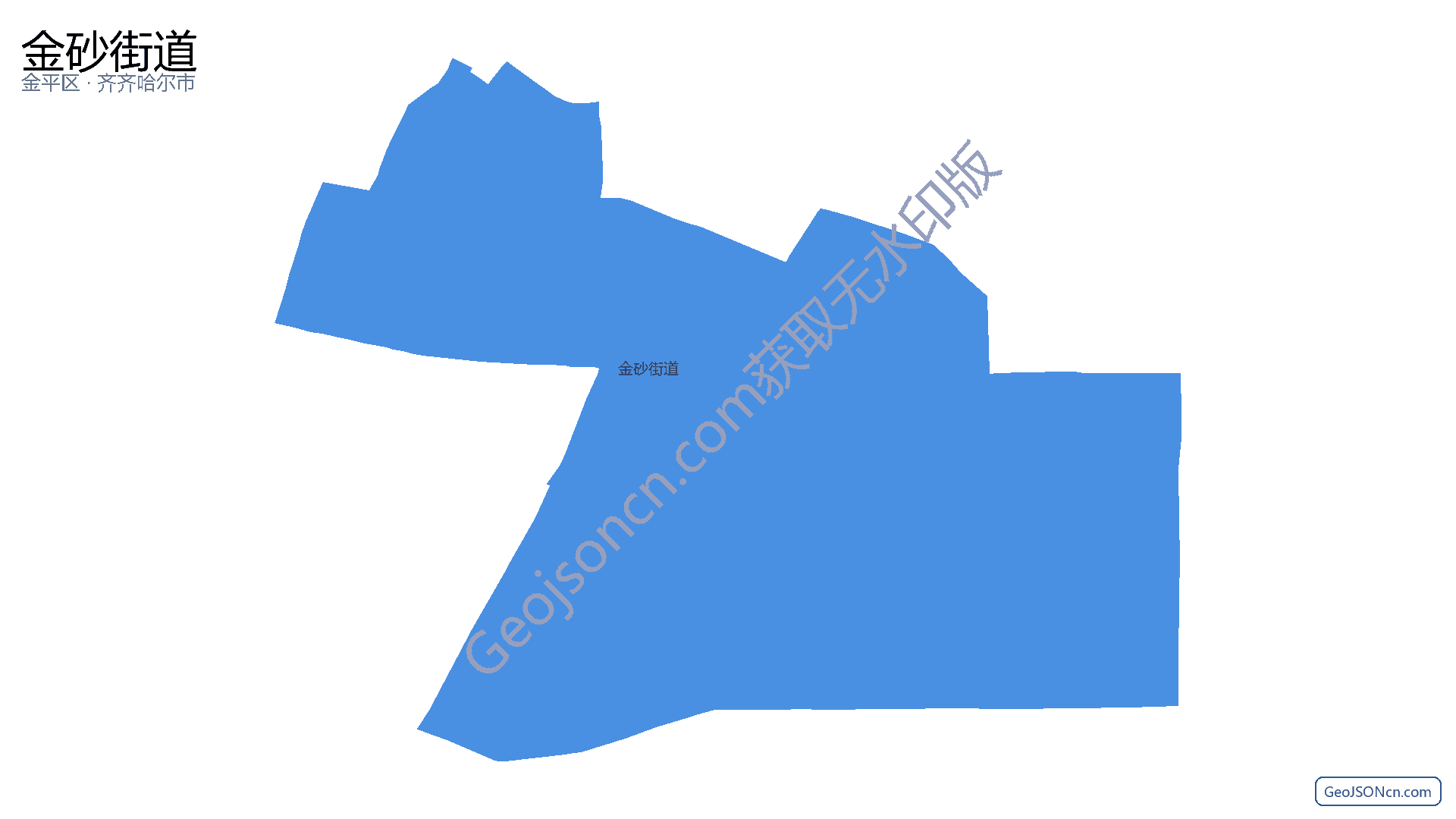 金砂街道行政区划边界地图（金平区·汕头市）,提供GeoJSON、SHP矢量边界数据下载及高清地图大图(PNG/JPG) - GeoJSONcn.com