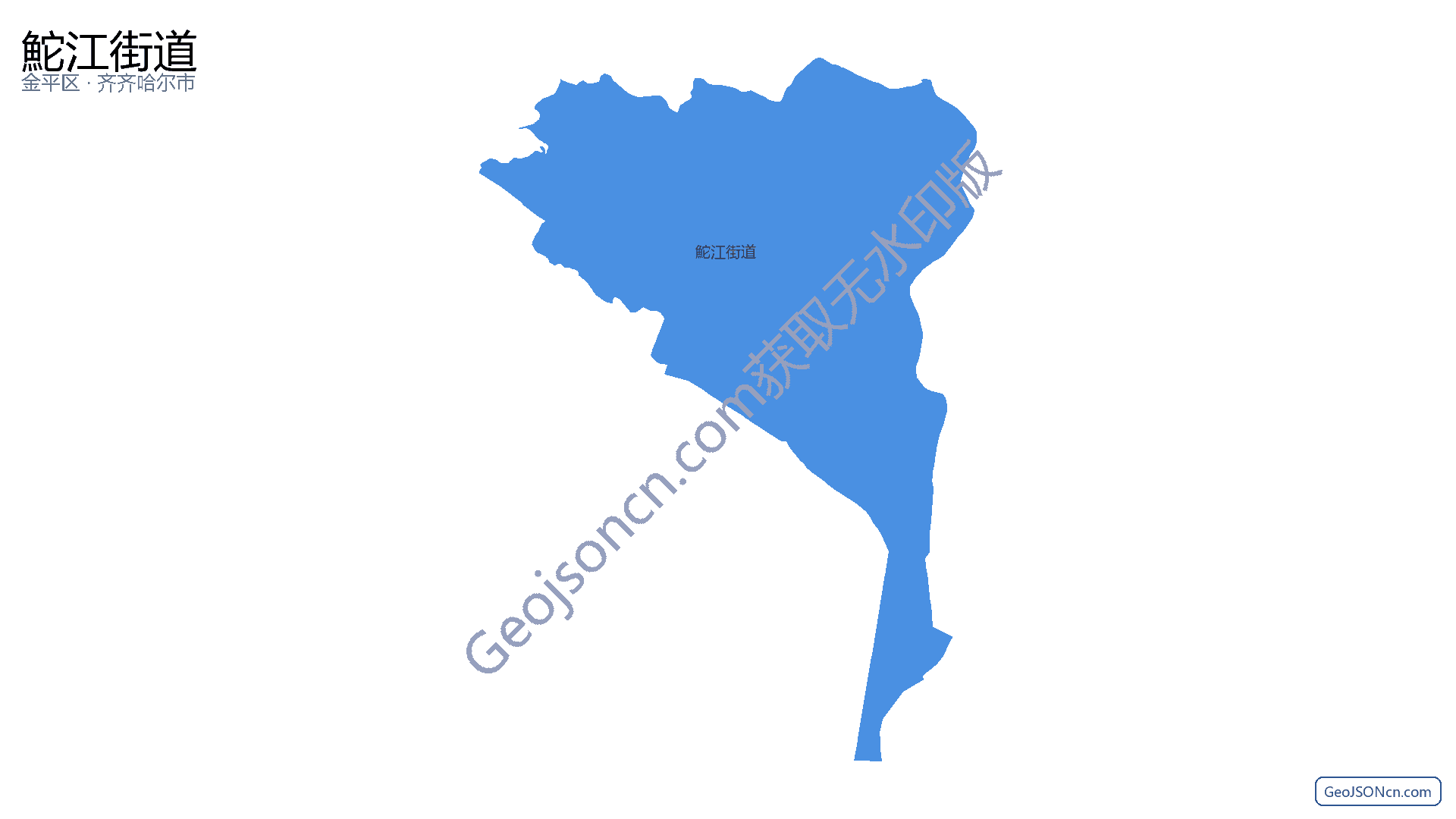 鮀江街道行政区划边界地图(金平区·汕头市),提供GeoJSON、SHP矢量边界数据下载及高清地图大图(PNG/JPG) - GeoJSONcn.com