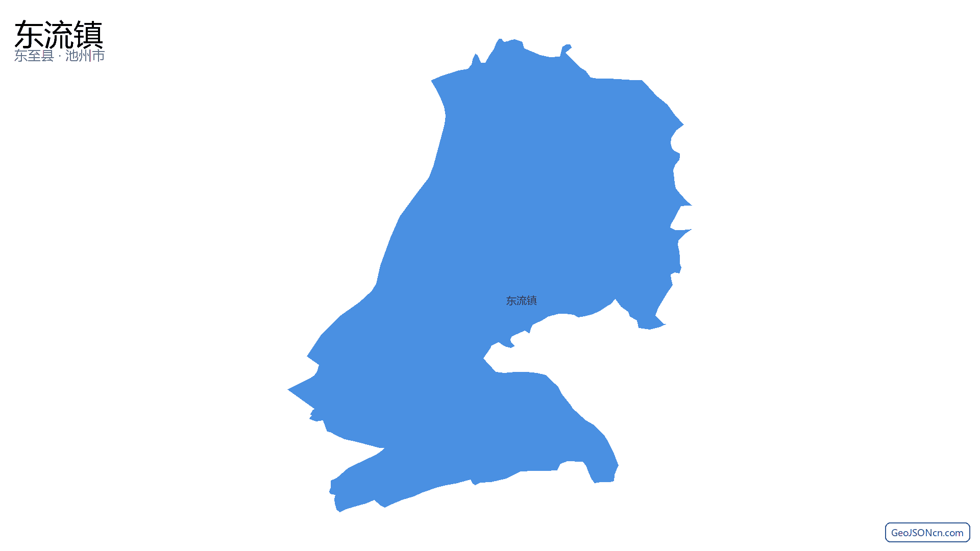 东流镇行政区划边界地图（东至县·池州市）,提供GeoJSON、SHP矢量边界数据下载及高清地图大图(PNG/JPG) - GeoJSONcn.com