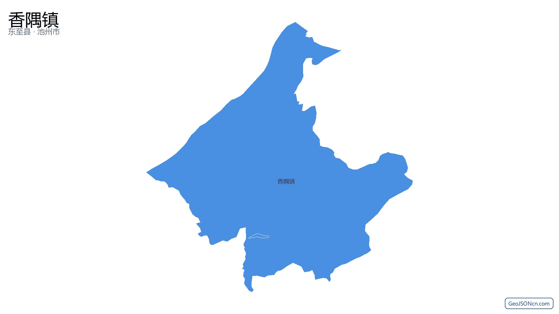 香隅镇行政区划边界地图（东至县·池州市）,提供GeoJSON、SHP矢量边界数据下载及高清地图大图(PNG/JPG) - GeoJSONcn.com