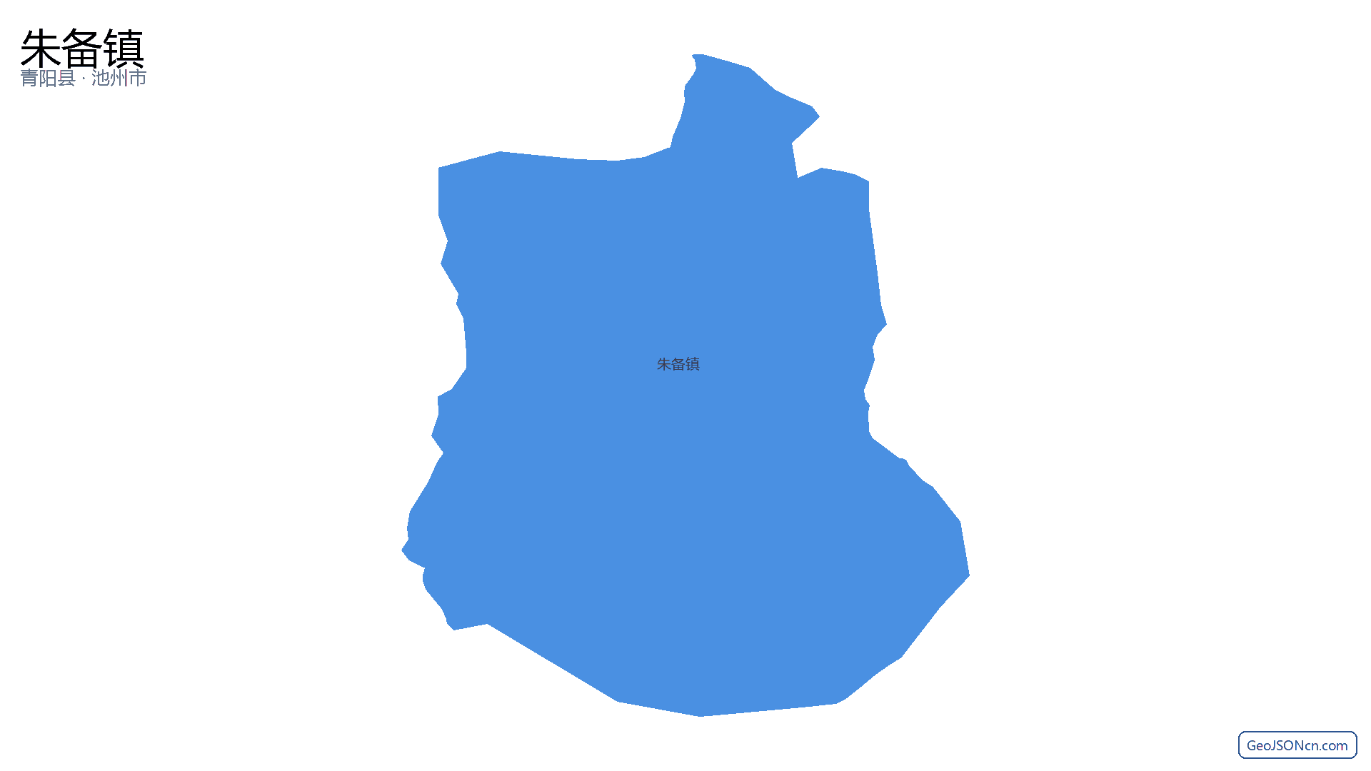 朱备镇行政区划边界地图（青阳县·池州市）,提供GeoJSON、SHP矢量边界数据下载及高清地图大图(PNG/JPG) - GeoJSONcn.com