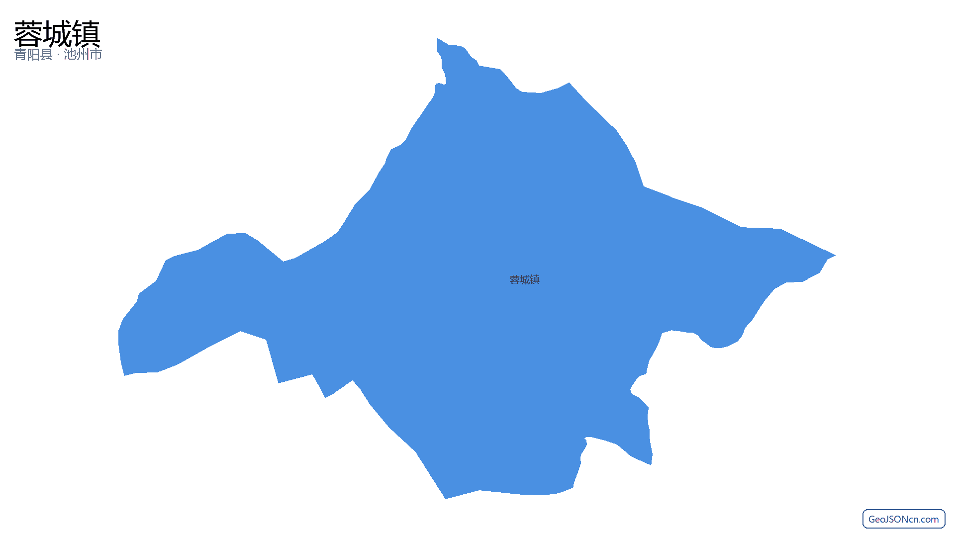 蓉城镇行政区划边界地图(青阳县·池州市),提供GeoJSON、SHP矢量边界数据下载及高清地图大图(PNG/JPG) - GeoJSONcn.com