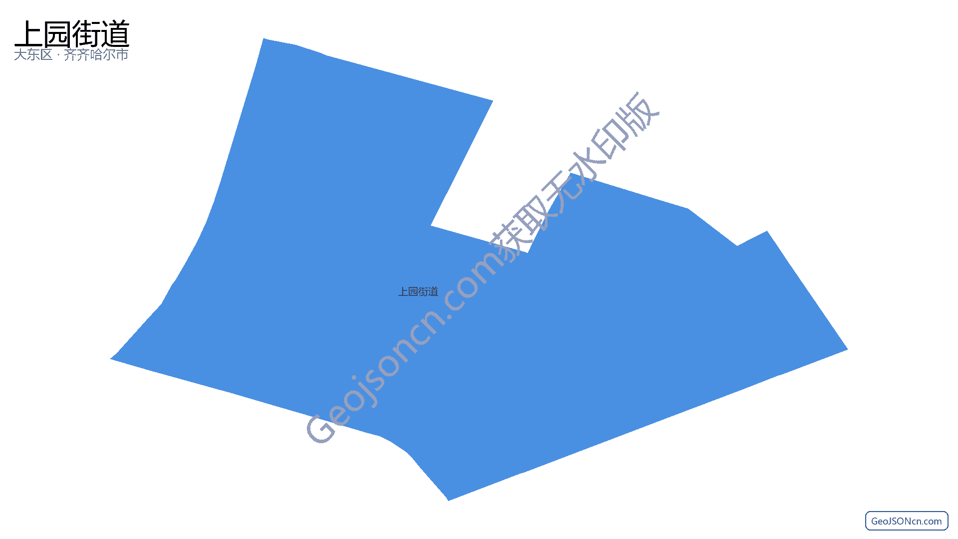 上园街道行政区划边界地图(大东区·沈阳市),提供GeoJSON、SHP矢量边界数据下载及高清地图大图(PNG/JPG) - GeoJSONcn.com