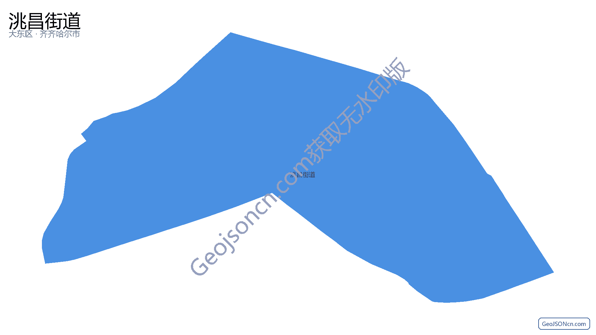 洮昌街道行政区划边界地图（大东区·沈阳市）,提供GeoJSON、SHP矢量边界数据下载及高清地图大图(PNG/JPG) - GeoJSONcn.com