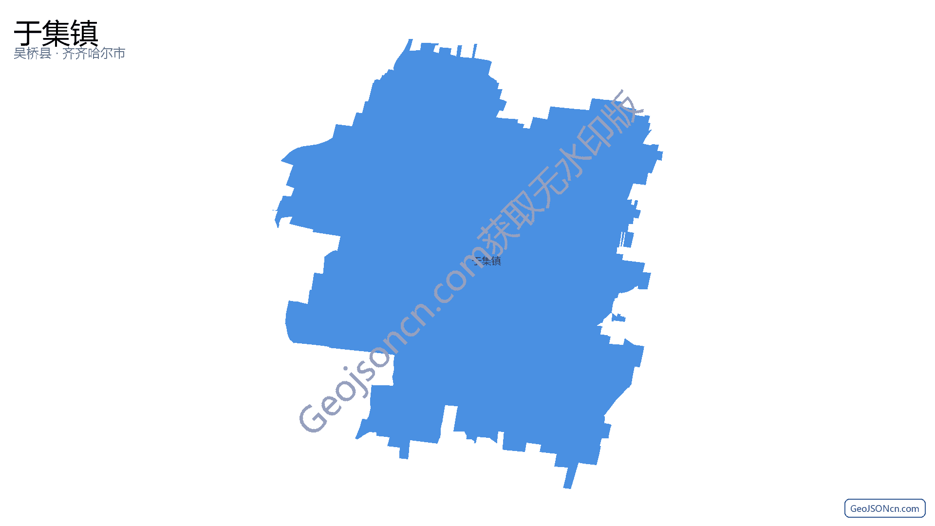 于集镇行政区划边界地图（吴桥县·沧州市）,提供GeoJSON、SHP矢量边界数据下载及高清地图大图(PNG/JPG) - GeoJSONcn.com