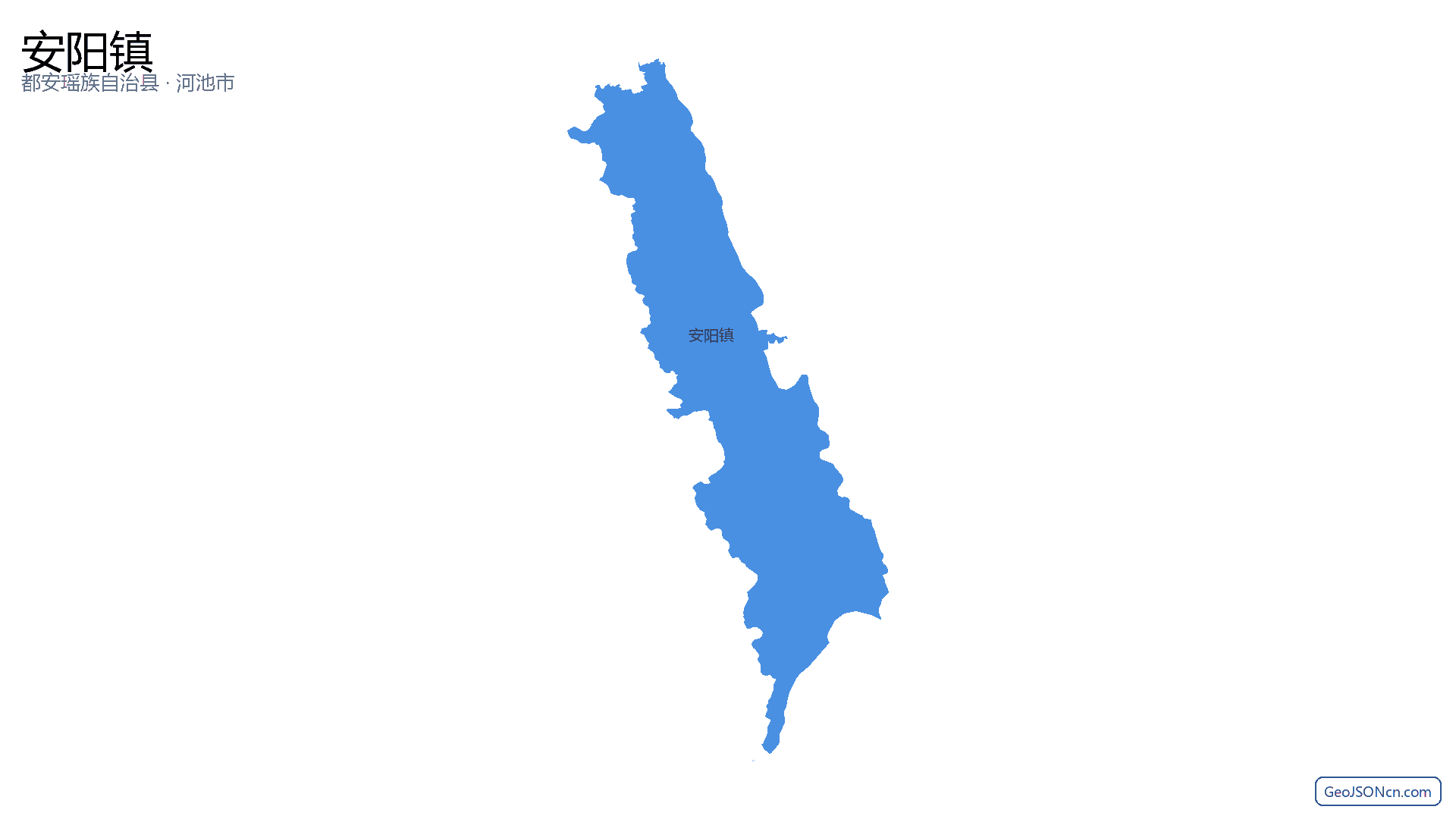 安阳镇行政区划边界地图(都安瑶族自治县·河池市),提供GeoJSON、SHP矢量边界数据下载及高清地图大图(PNG/JPG) - GeoJSONcn.com