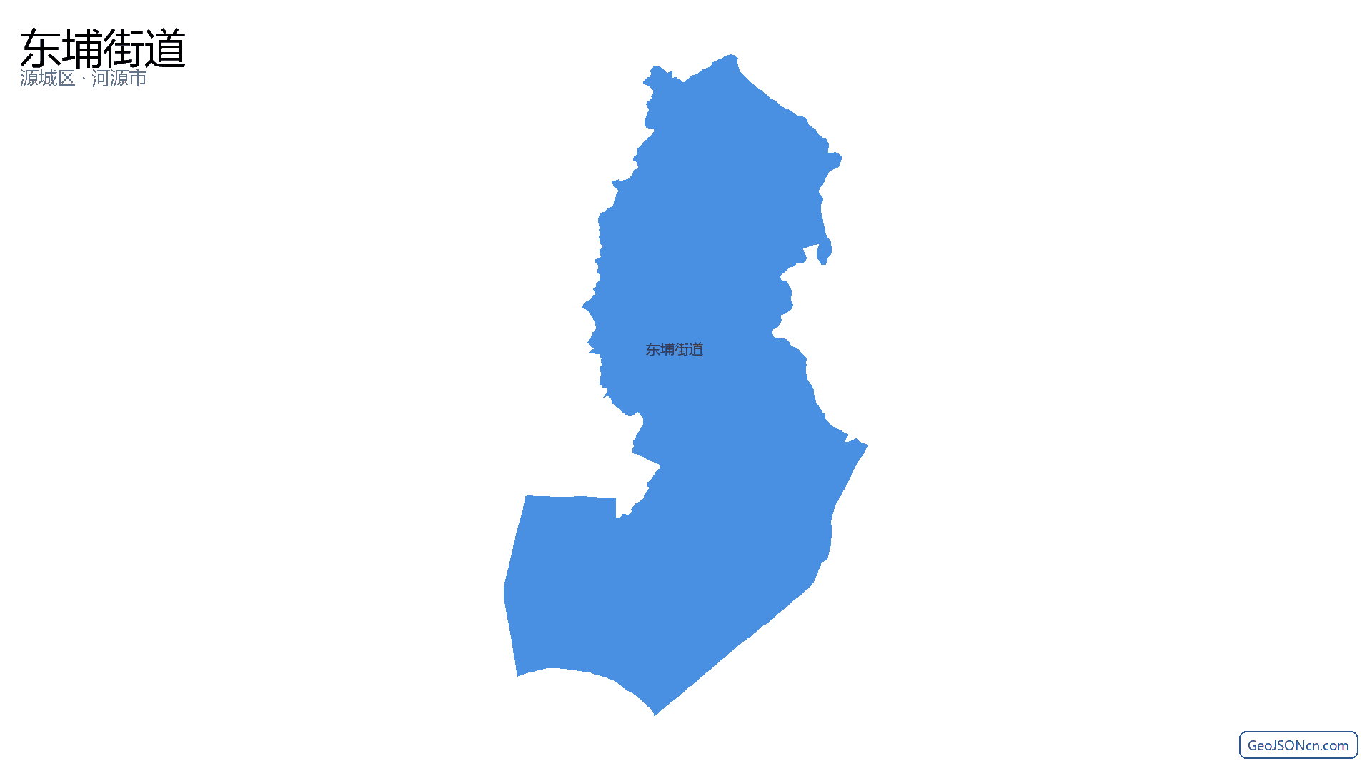 东埔街道行政区划边界地图（源城区·河源市）,提供GeoJSON、SHP矢量边界数据下载及高清地图大图(PNG/JPG) - GeoJSONcn.com