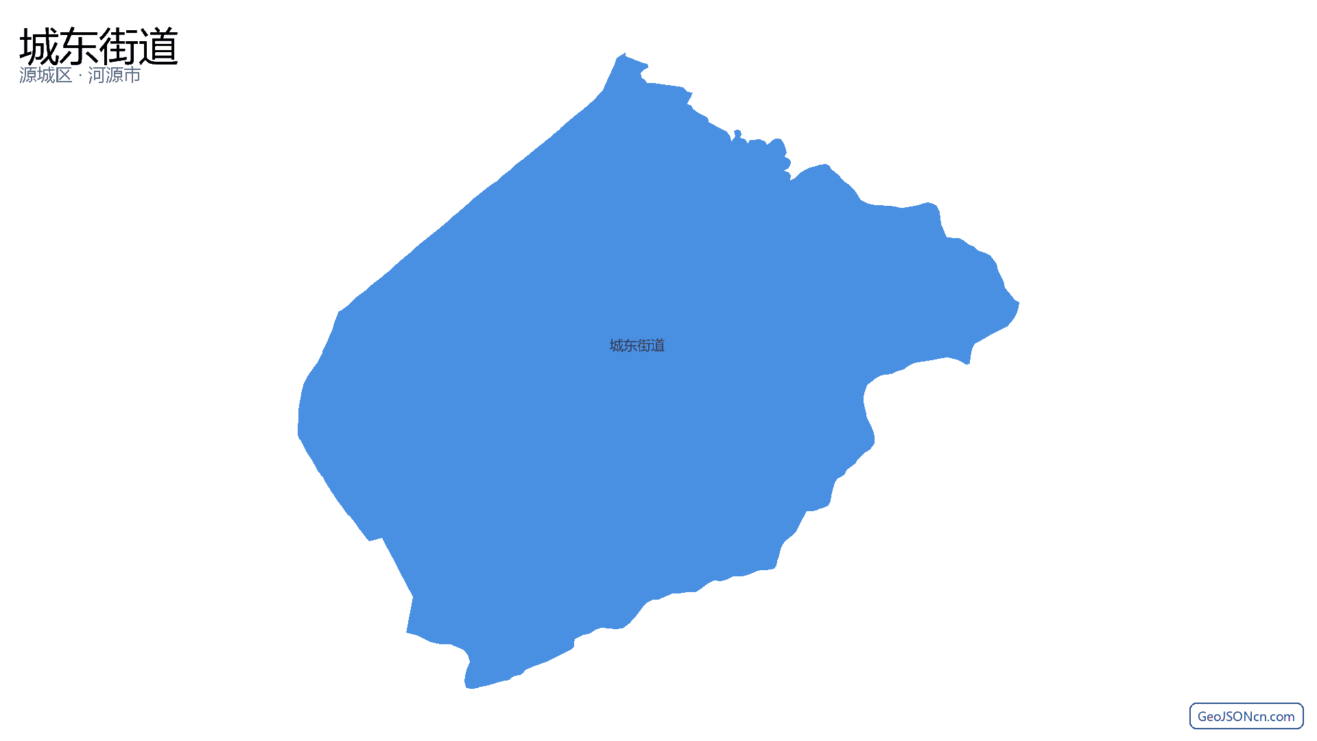 城东街道行政区划边界地图（源城区·河源市）,提供GeoJSON、SHP矢量边界数据下载及高清地图大图(PNG/JPG) - GeoJSONcn.com