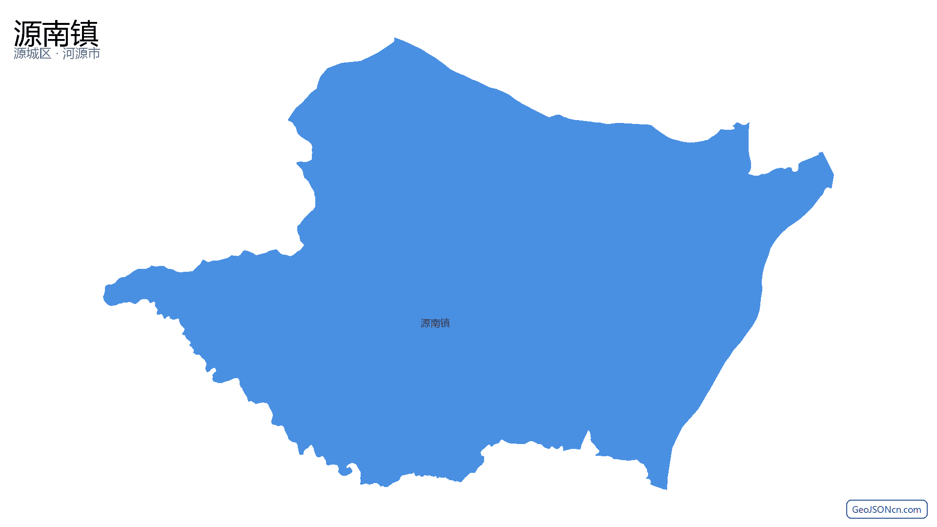 源南镇行政区划边界地图（源城区·河源市）,提供GeoJSON、SHP矢量边界数据下载及高清地图大图(PNG/JPG) - GeoJSONcn.com