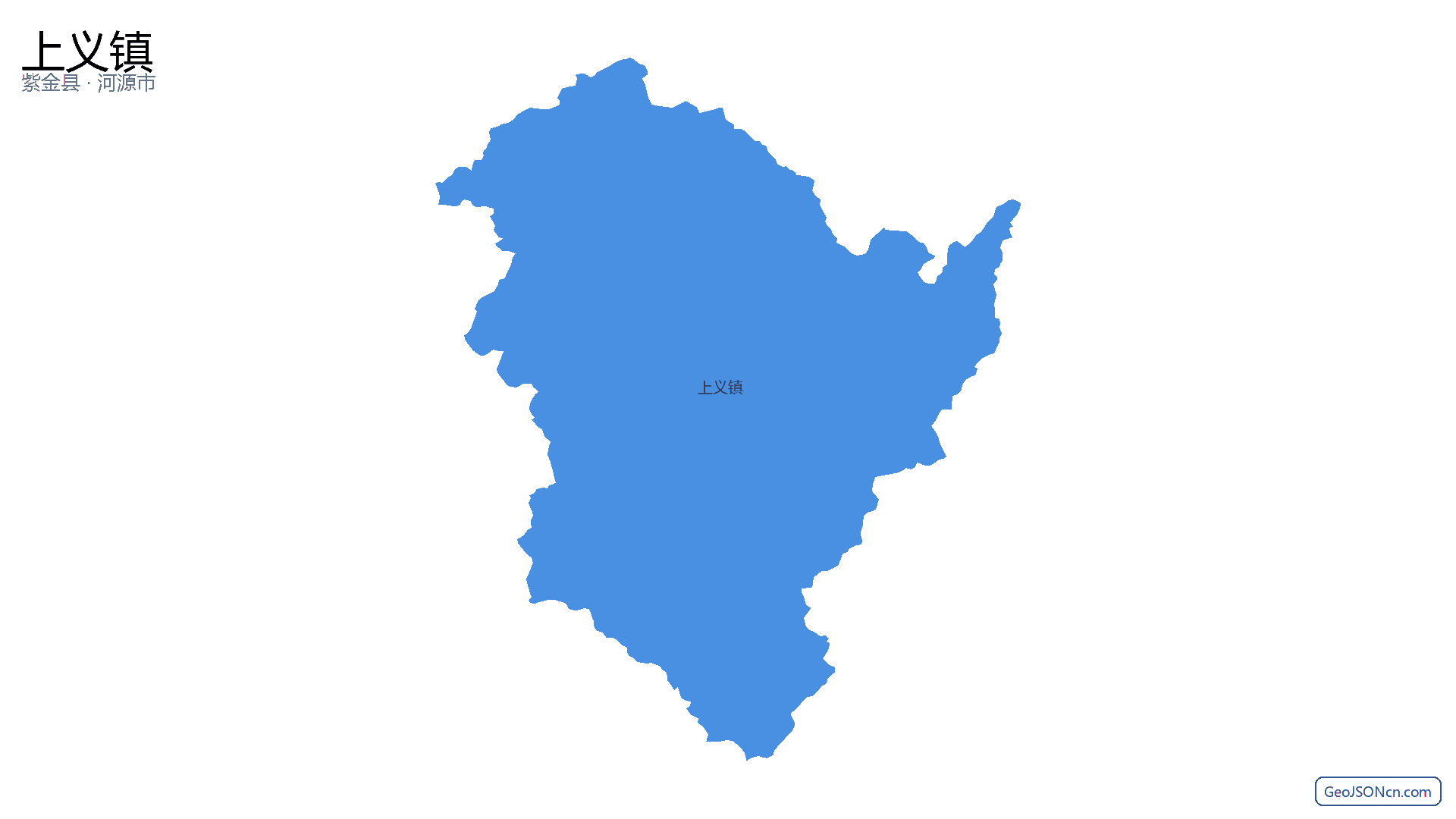 上义镇行政区划边界地图（紫金县·河源市）,提供GeoJSON、SHP矢量边界数据下载及高清地图大图(PNG/JPG) - GeoJSONcn.com