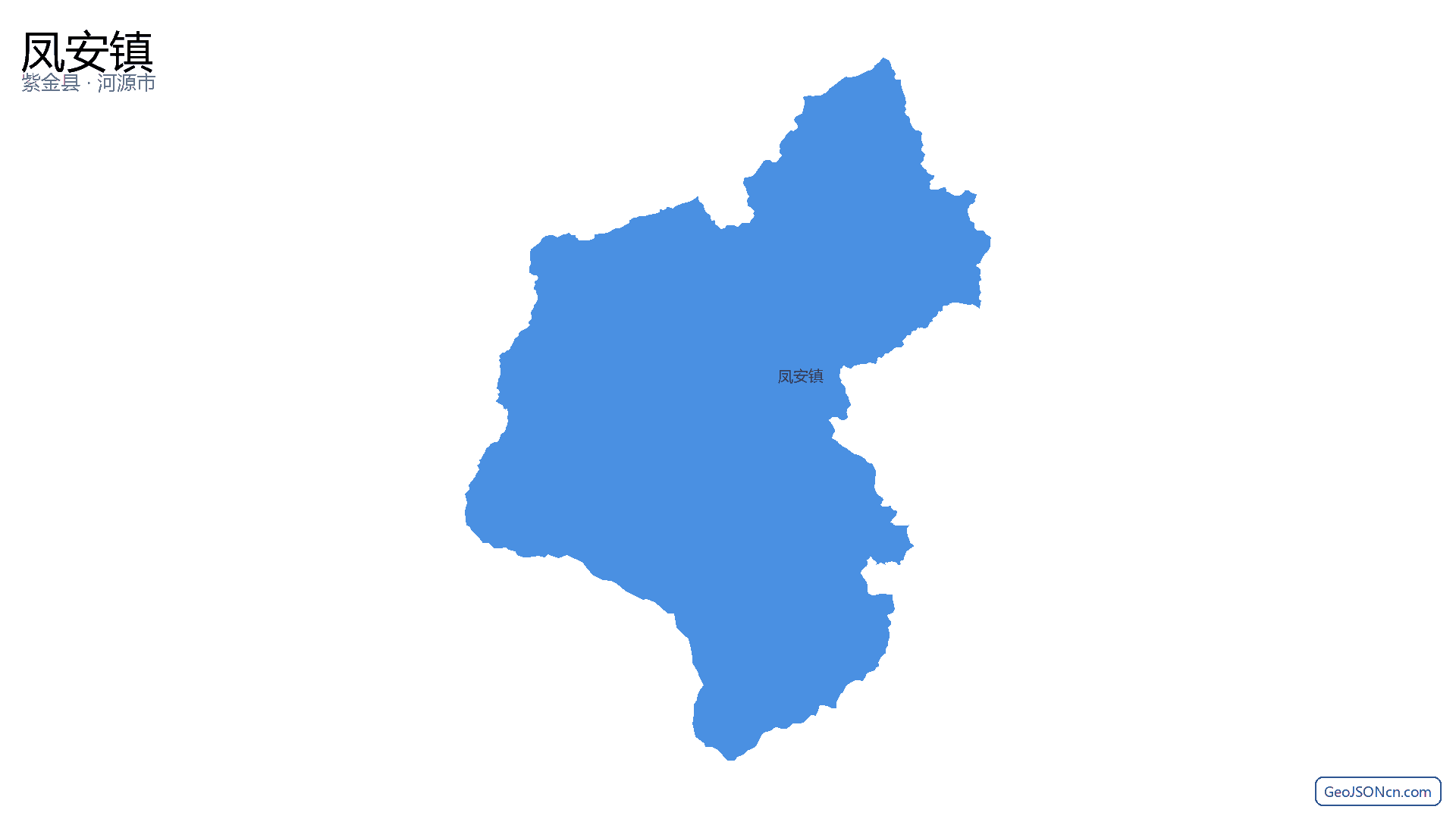 凤安镇行政区划边界地图(紫金县·河源市),提供GeoJSON、SHP矢量边界数据下载及高清地图大图(PNG/JPG) - GeoJSONcn.com