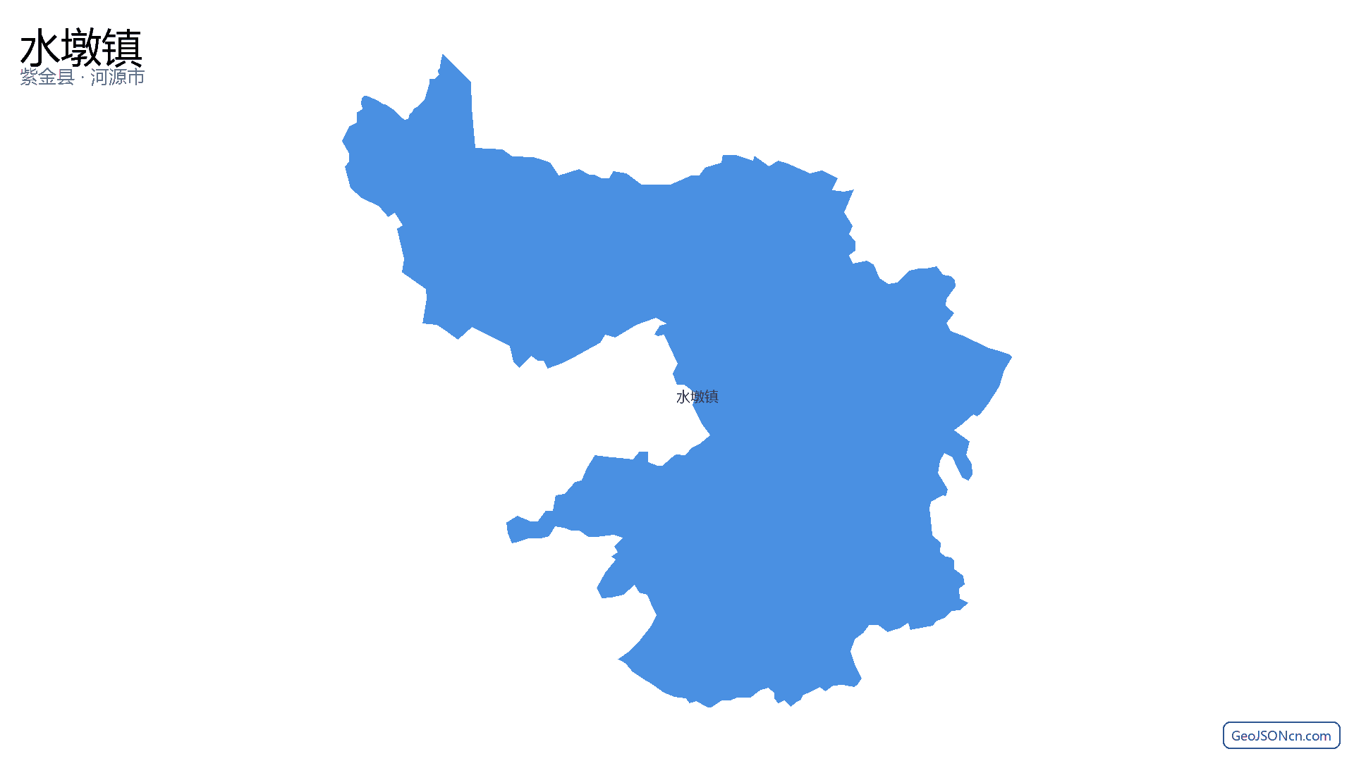 水墩镇行政区划边界地图(紫金县·河源市),提供GeoJSON、SHP矢量边界数据下载及高清地图大图(PNG/JPG) - GeoJSONcn.com