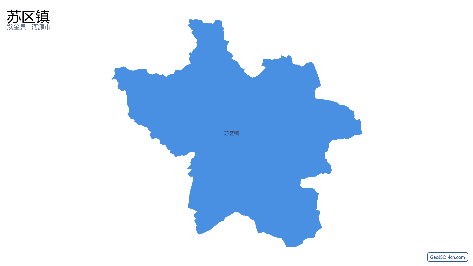 苏区镇行政区划边界地图(紫金县·河源市),提供GeoJSON、SHP矢量边界数据下载及高清地图大图(PNG/JPG) - GeoJSONcn.com