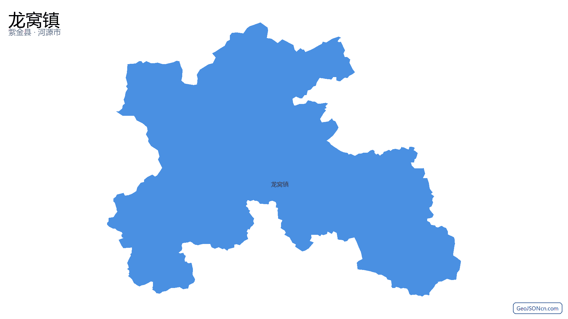 龙窝镇行政区划边界地图（紫金县·河源市）,提供GeoJSON、SHP矢量边界数据下载及高清地图大图(PNG/JPG) - GeoJSONcn.com
