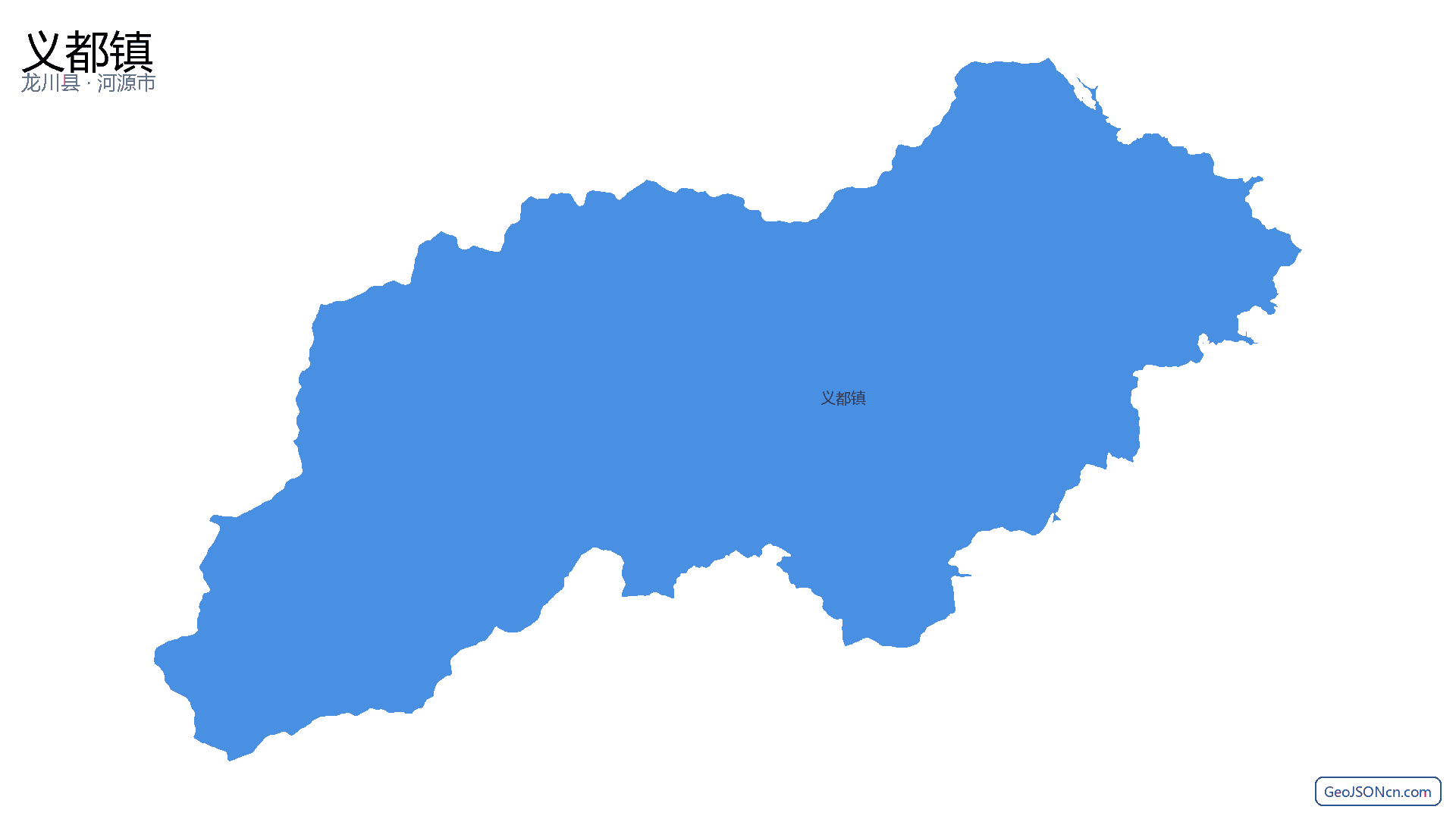 义都镇行政区划边界地图（龙川县·河源市）,提供GeoJSON、SHP矢量边界数据下载及高清地图大图(PNG/JPG) - GeoJSONcn.com